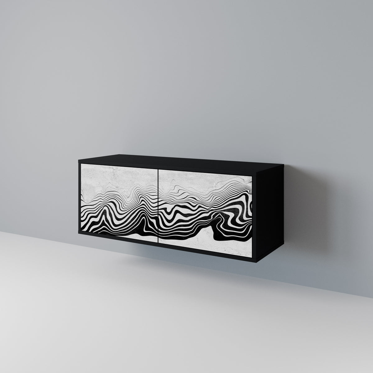 MONOCHROME MIRAGE Kompaktes 2-türiges TV-Lowboard