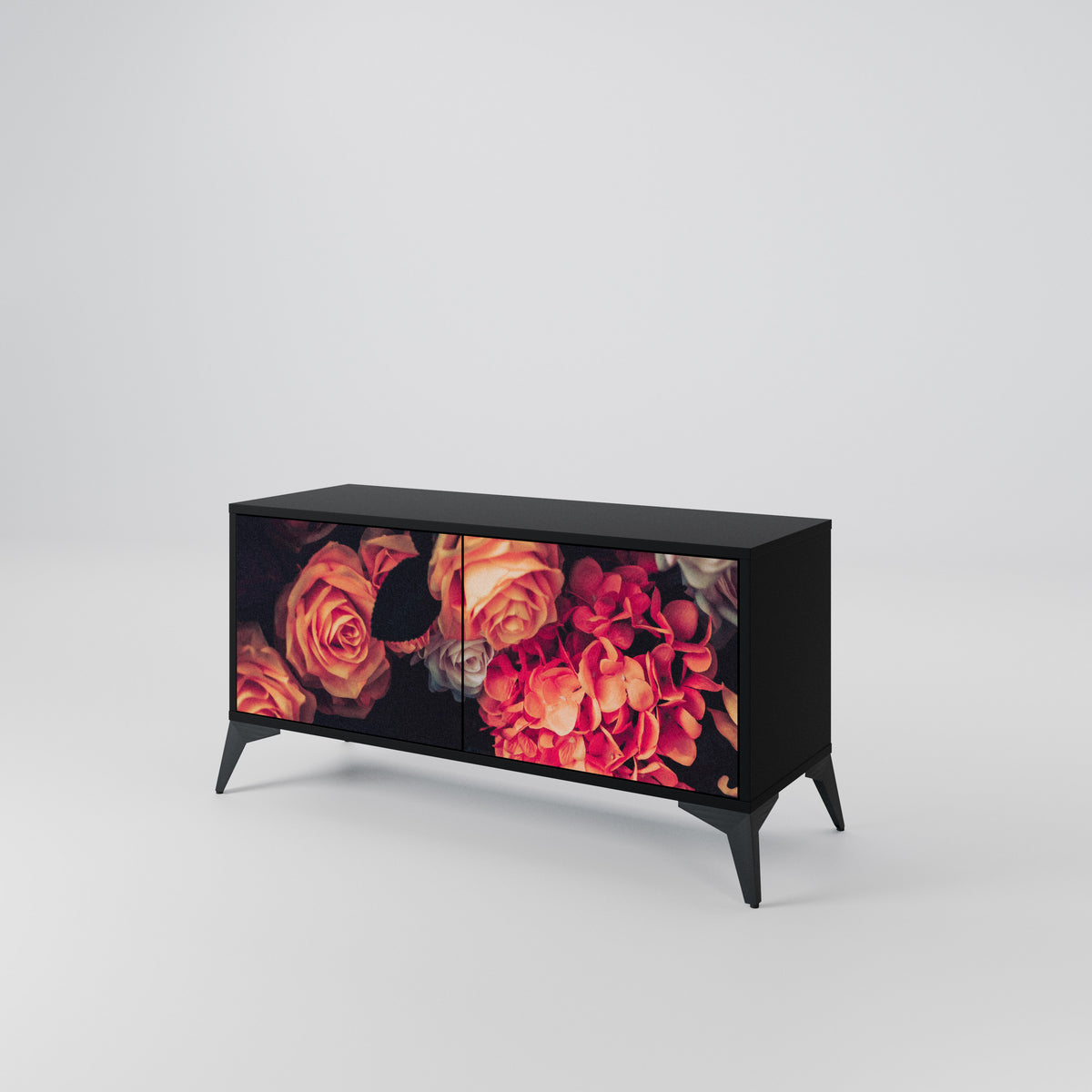 NEVERENDING BLOOM Kompaktes 2-türiges TV-Lowboard