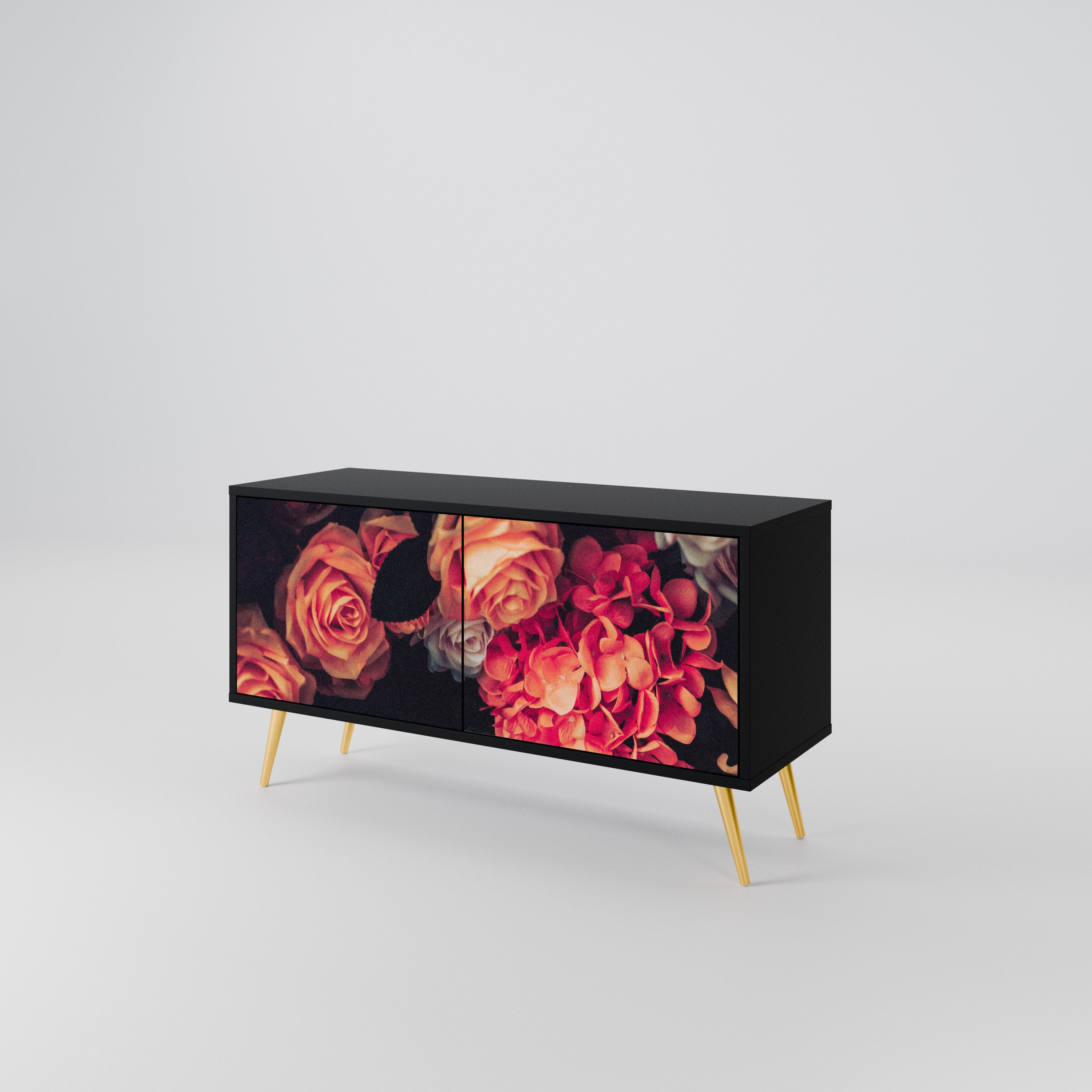 NEVERENDING BLOOM Compact 2-Door TV Cabinet