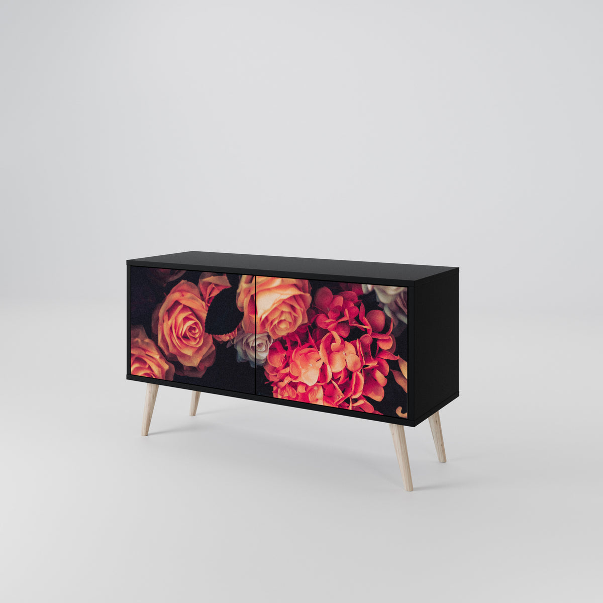 NEVERENDING BLOOM Kompaktes 2-türiges TV-Lowboard