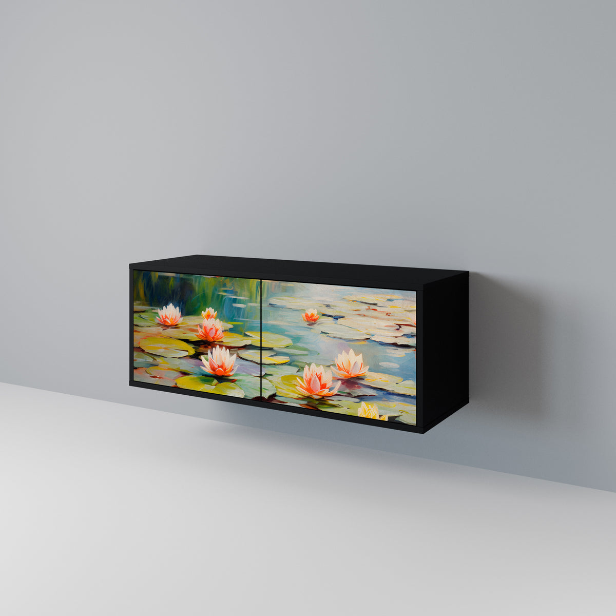 BLOOMING WATERS Kompaktes 2-türiges TV-Lowboard