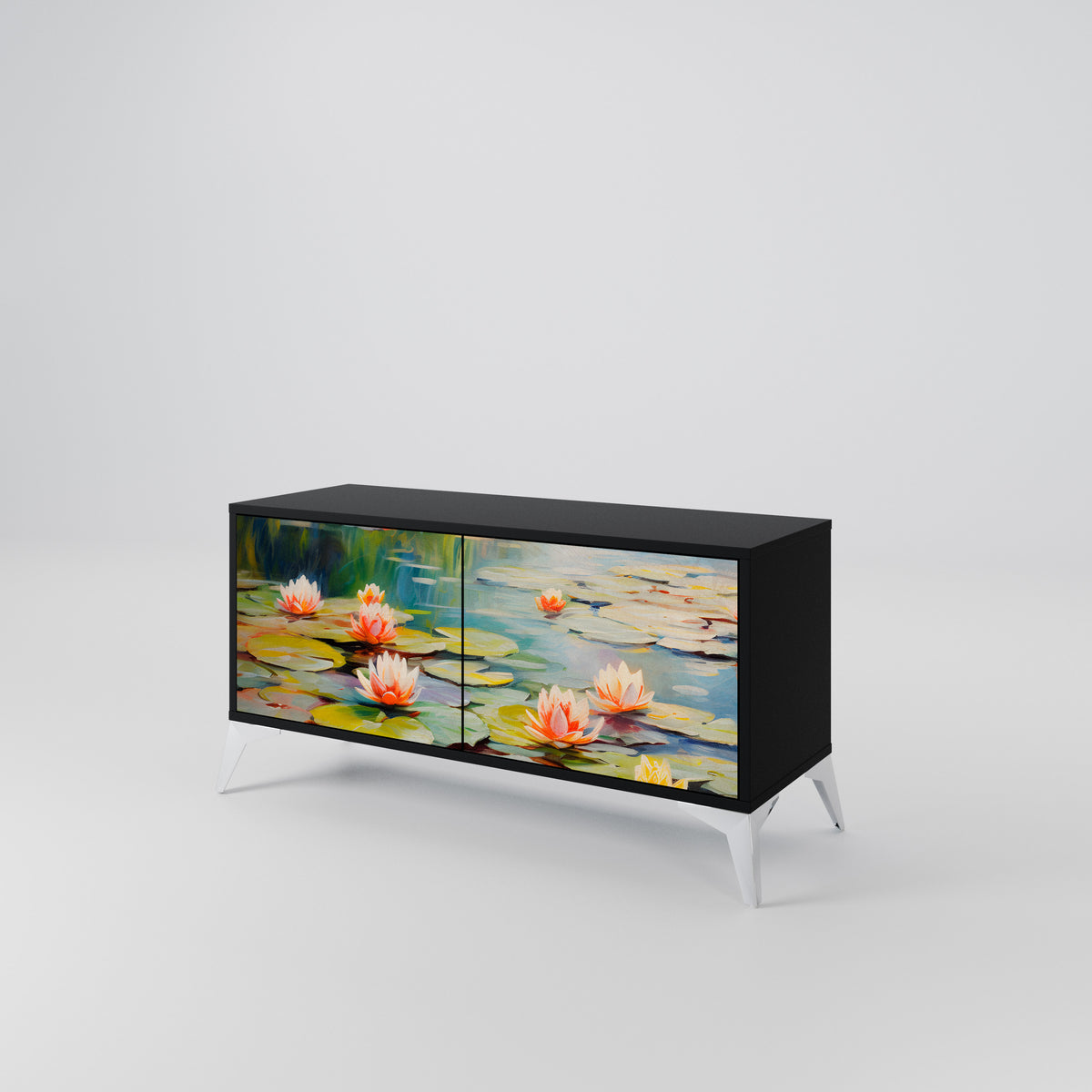 BLOOMING WATERS Kompaktes 2-türiges TV-Lowboard