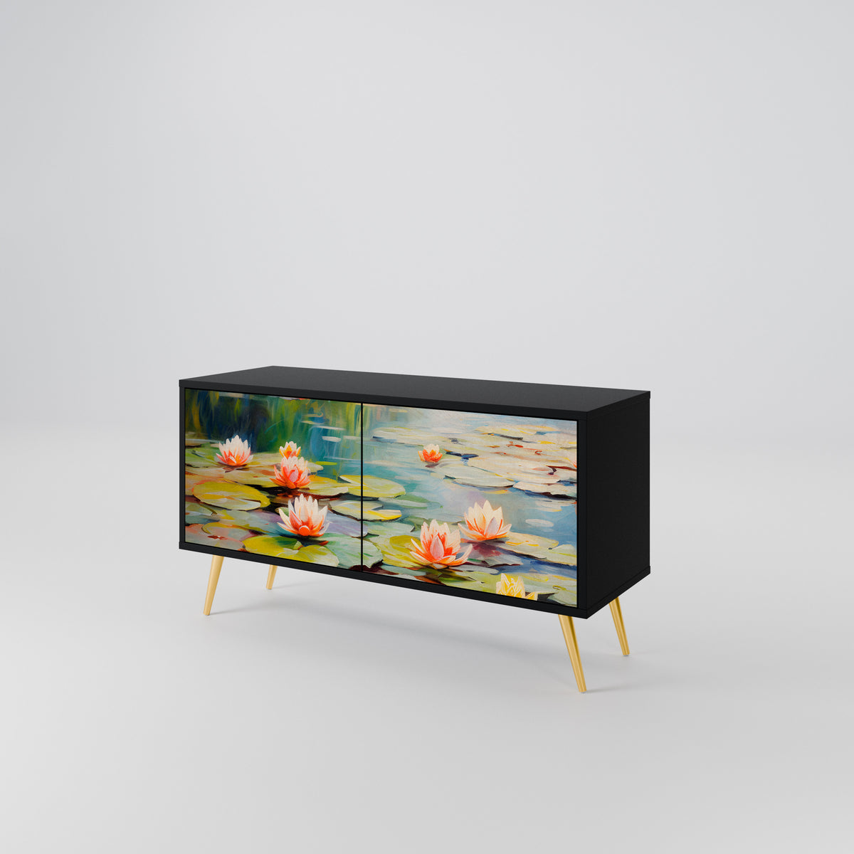 BLOOMING WATERS Kompaktes 2-türiges TV-Lowboard