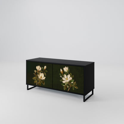FLORAL NOIR Kompaktes 2-türiges TV-Lowboard