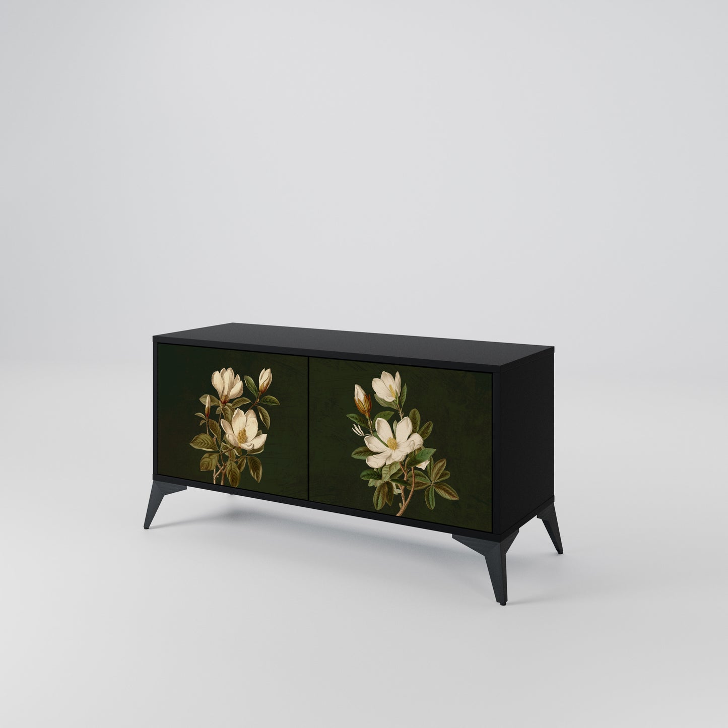 FLORAL NOIR Kompaktes 2-türiges TV-Lowboard