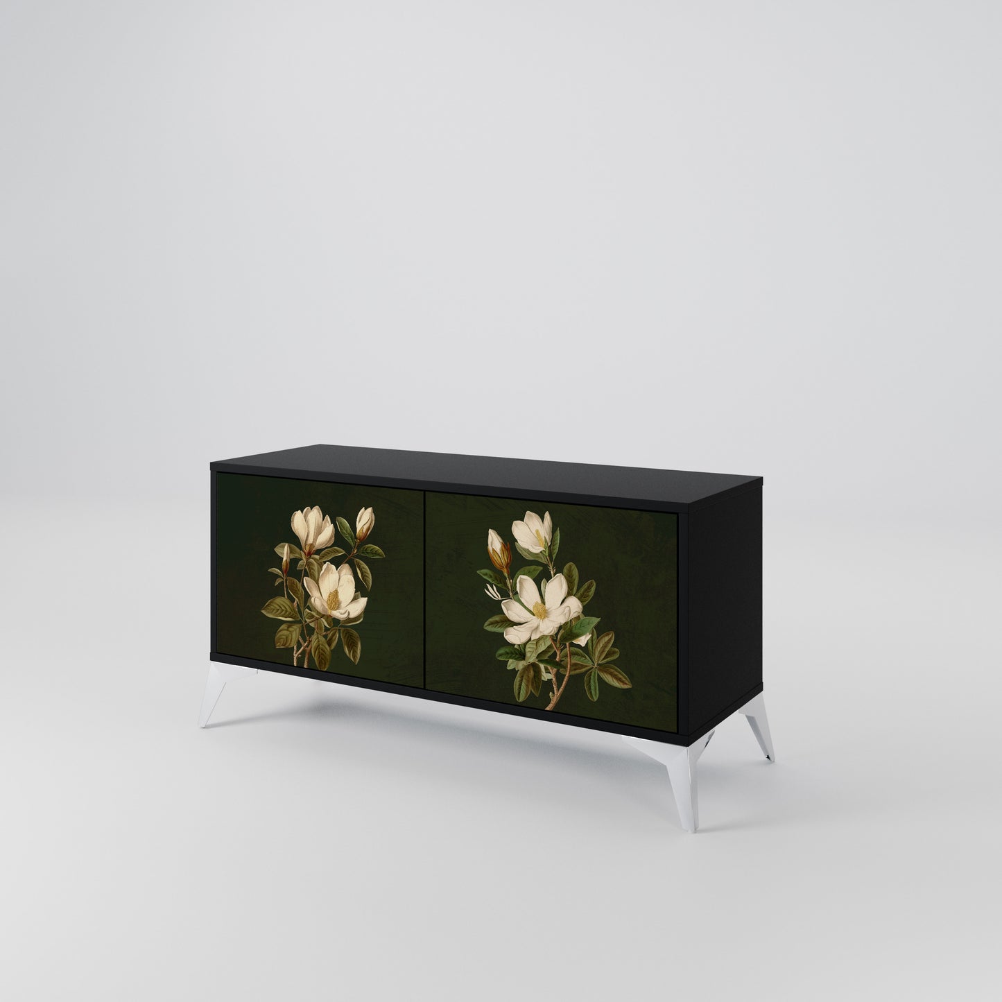 FLORAL NOIR Kompaktes 2-türiges TV-Lowboard
