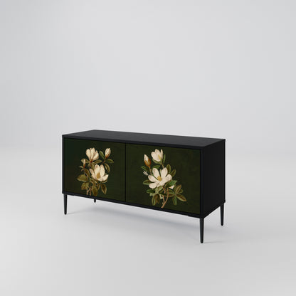 FLORAL NOIR Kompaktes 2-türiges TV-Lowboard