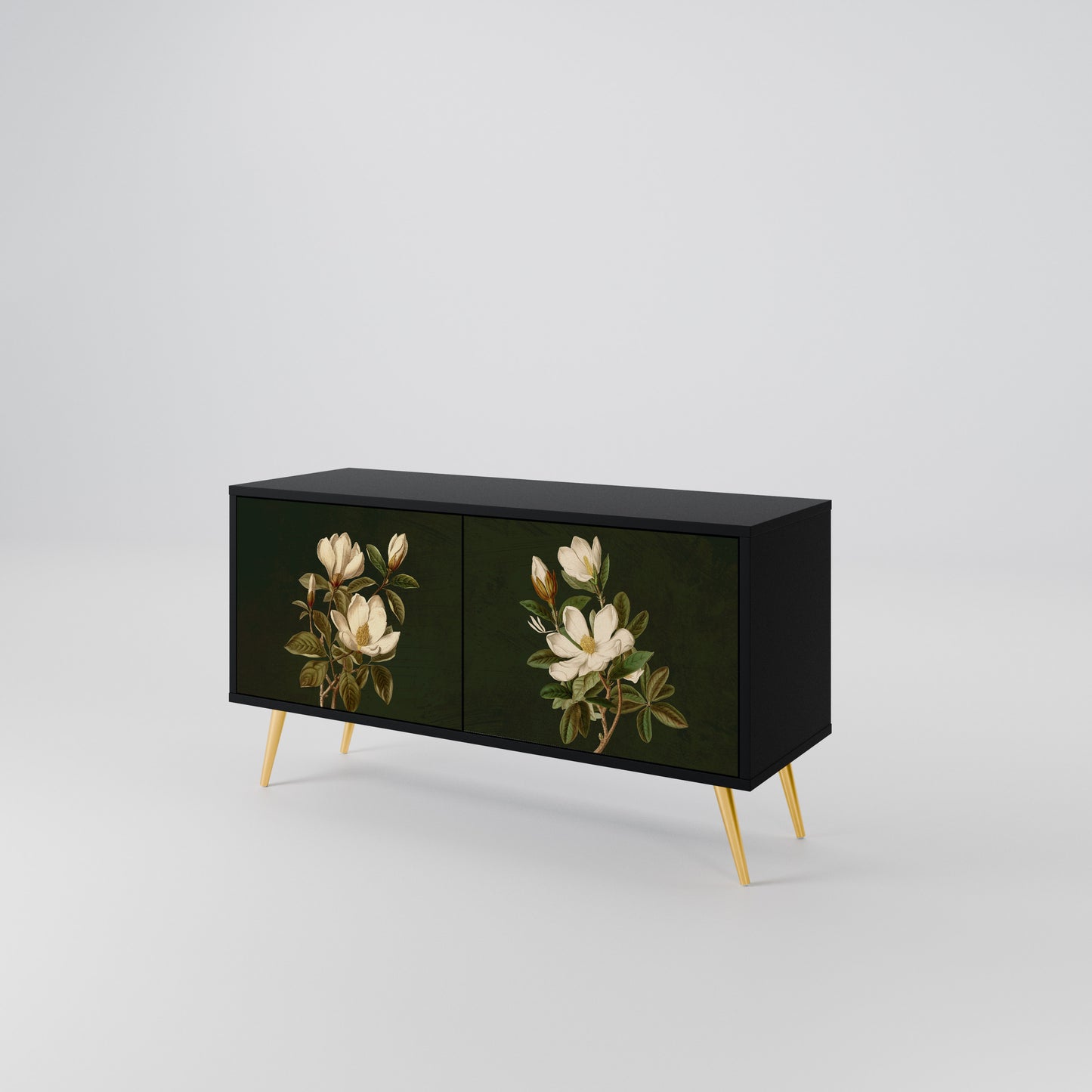 FLORAL NOIR Kompaktes 2-türiges TV-Lowboard