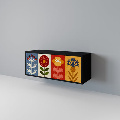 SCANDIC FLOWERET Kompaktes 2-türiges TV-Lowboard