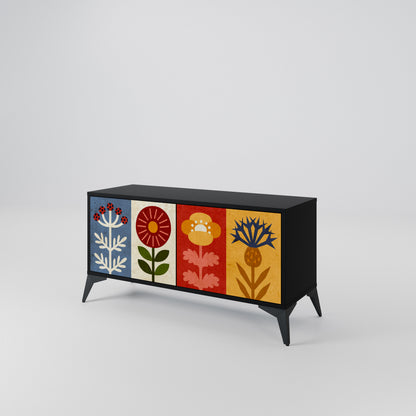 SCANDIC FLOWERET Kompaktes 2-türiges TV-Lowboard