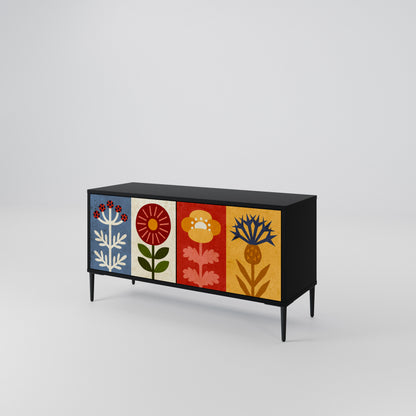 SCANDIC FLOWERET Kompaktes 2-türiges TV-Lowboard