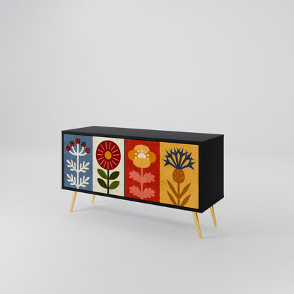 SCANDIC FLOWERET Kompaktes 2-türiges TV-Lowboard