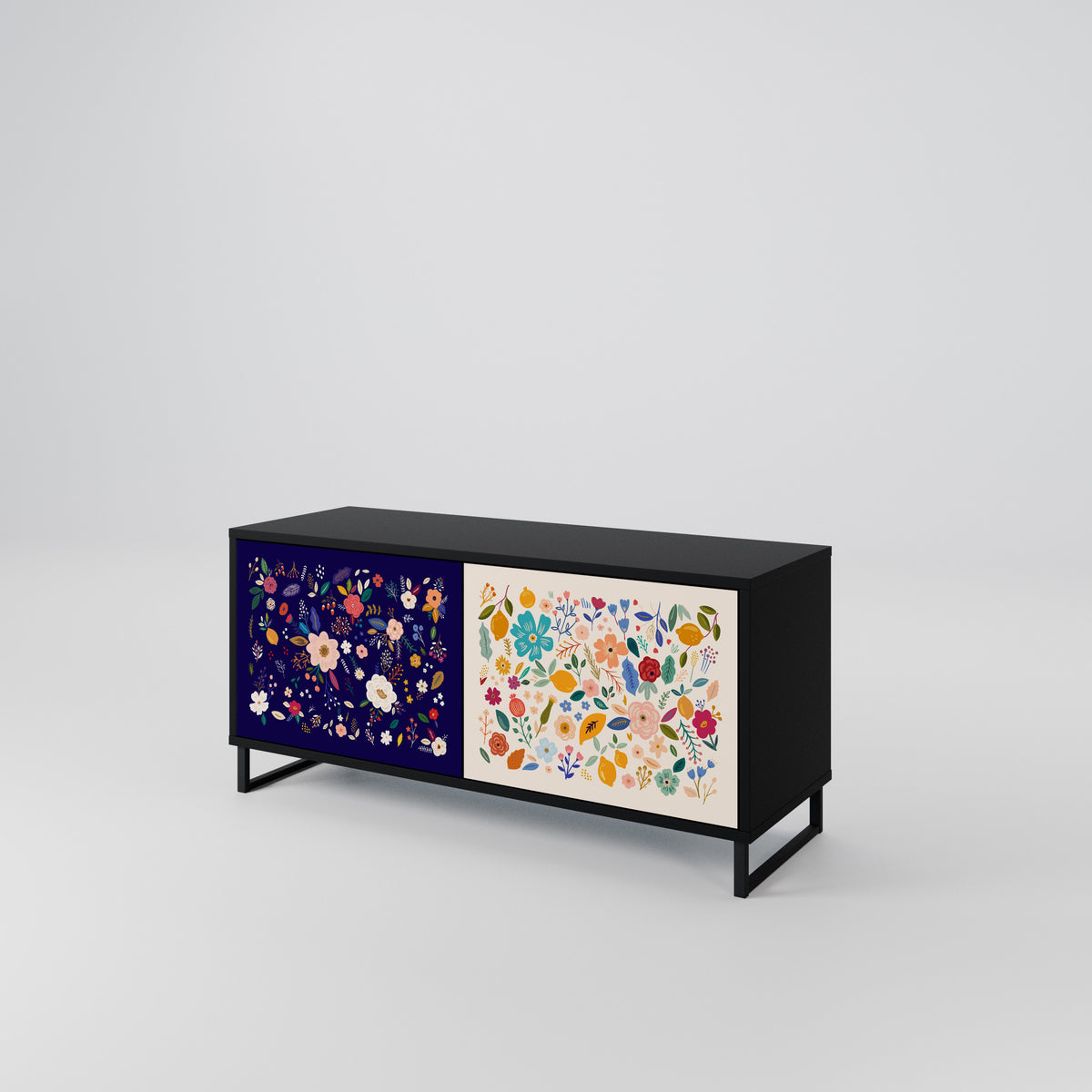 FLORAL COMBINATION Kompaktes 2-türiges TV-Lowboard