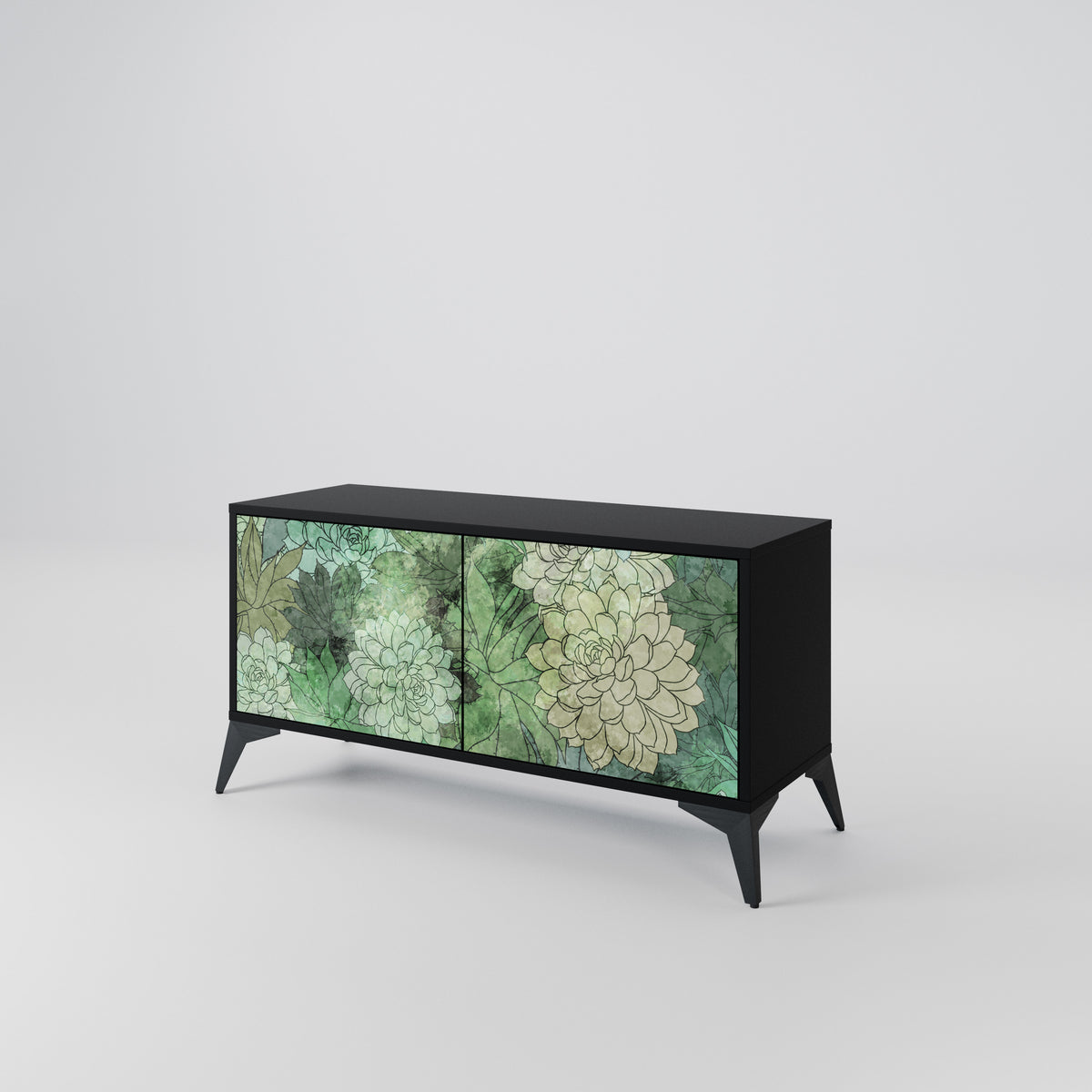 SUCCULENT CLUSTER Kompaktes 2-türiges TV-Lowboard