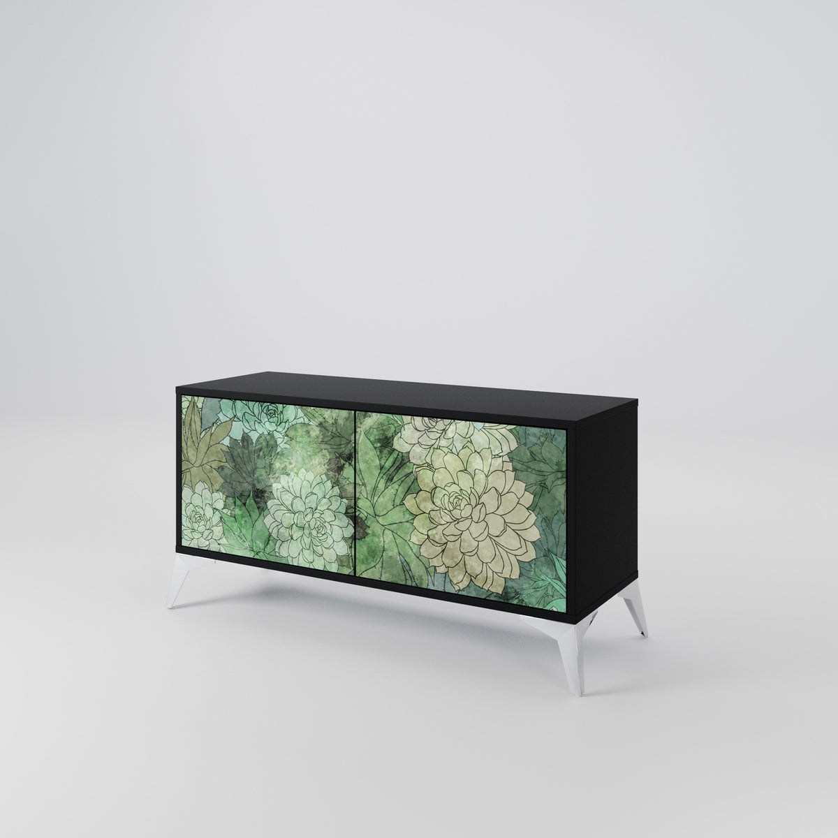 SUCCULENT CLUSTER Kompaktes 2-türiges TV-Lowboard