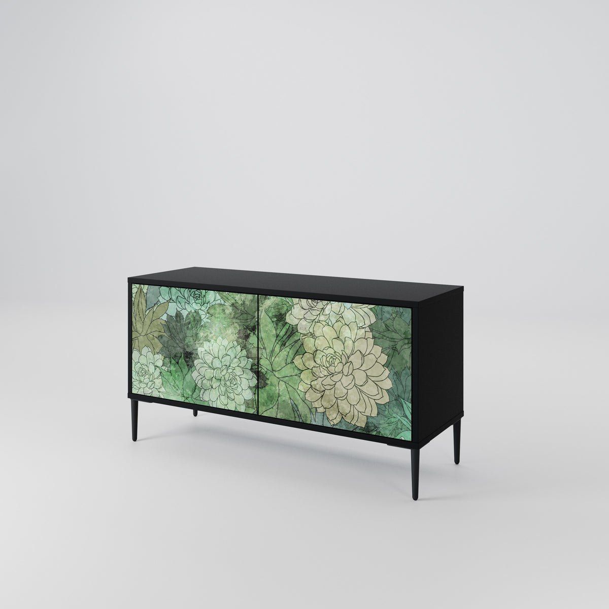 SUCCULENT CLUSTER Kompaktes 2-türiges TV-Lowboard