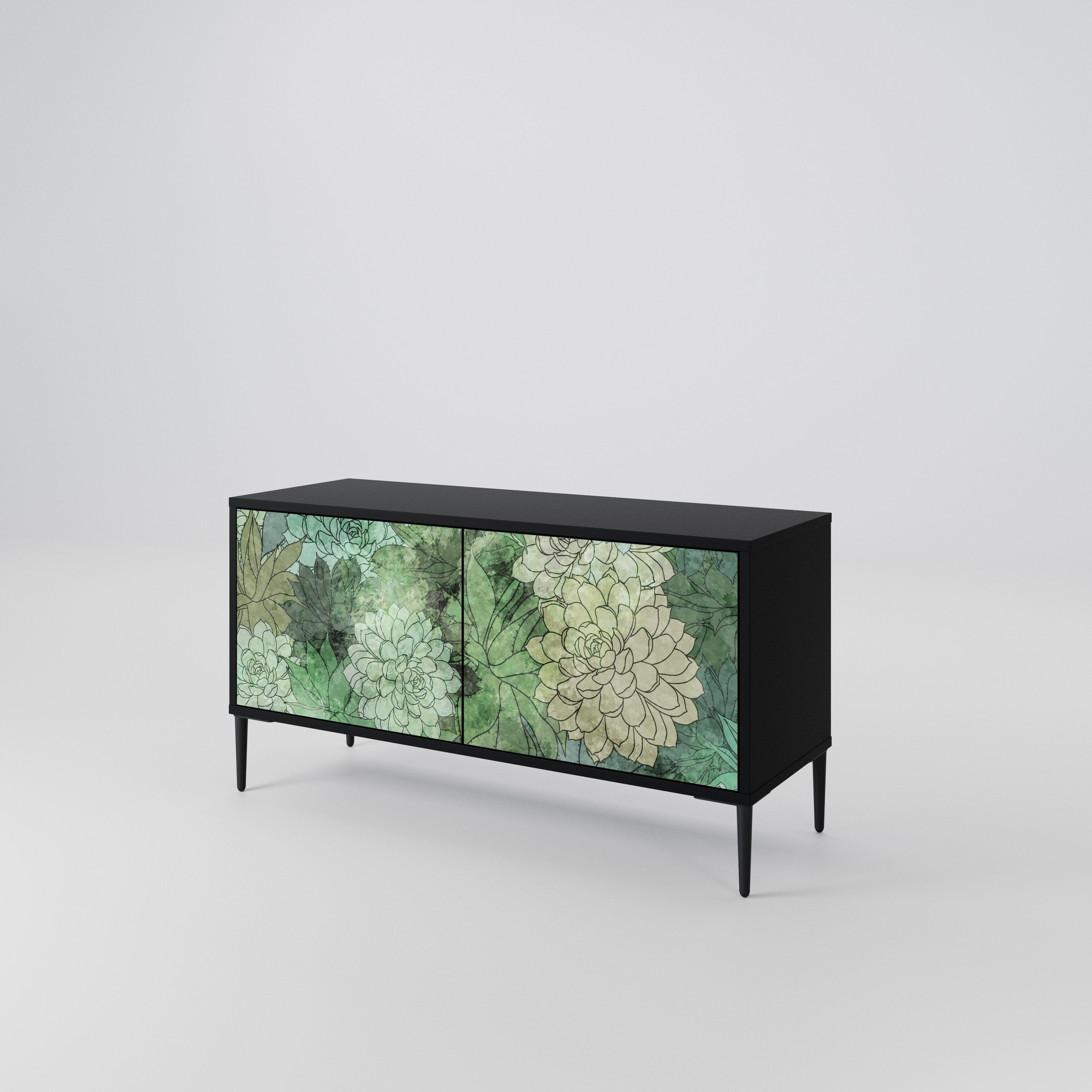 SUCCULENT CLUSTER Compact 2-Door TV Cabinet