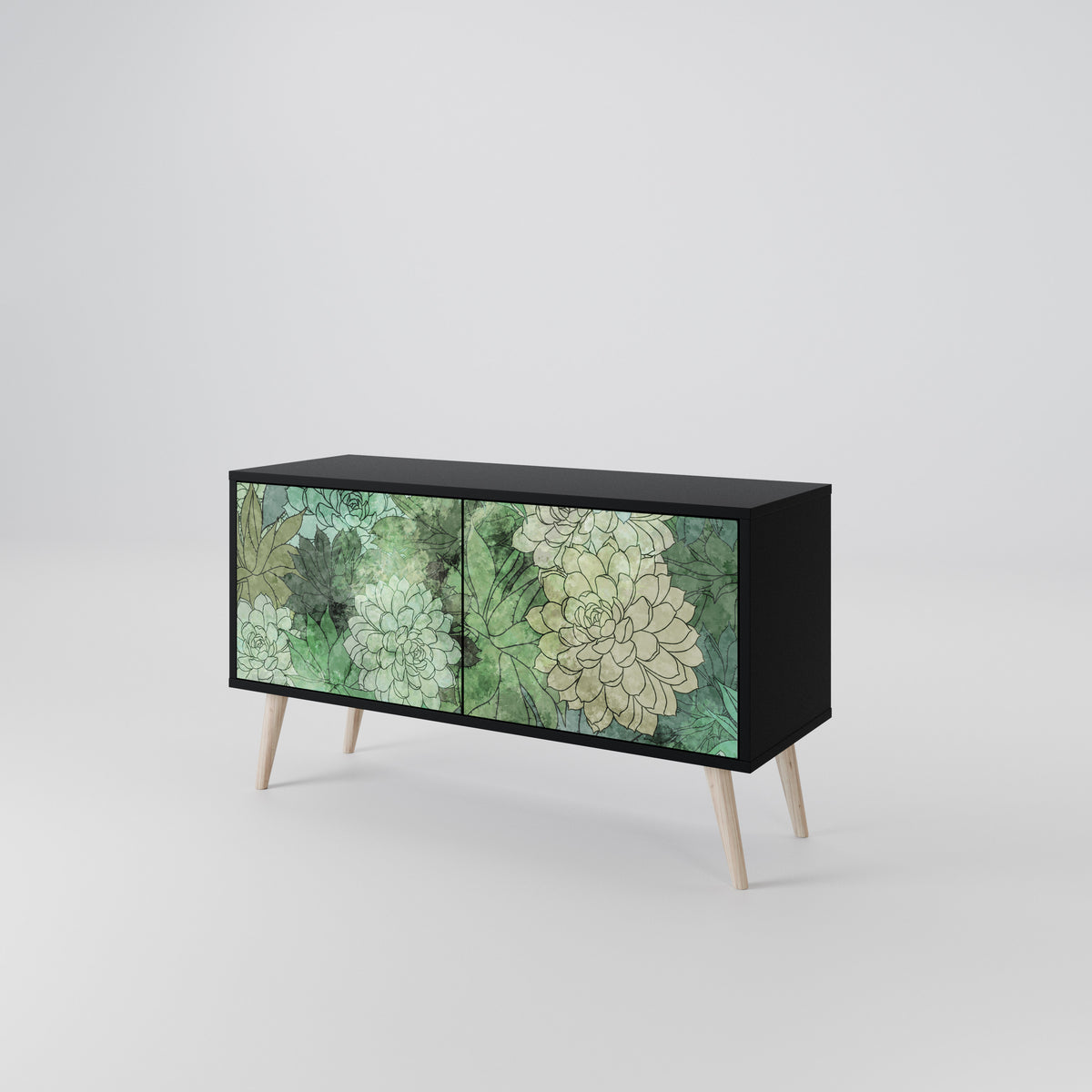 SUCCULENT CLUSTER Kompaktes 2-türiges TV-Lowboard