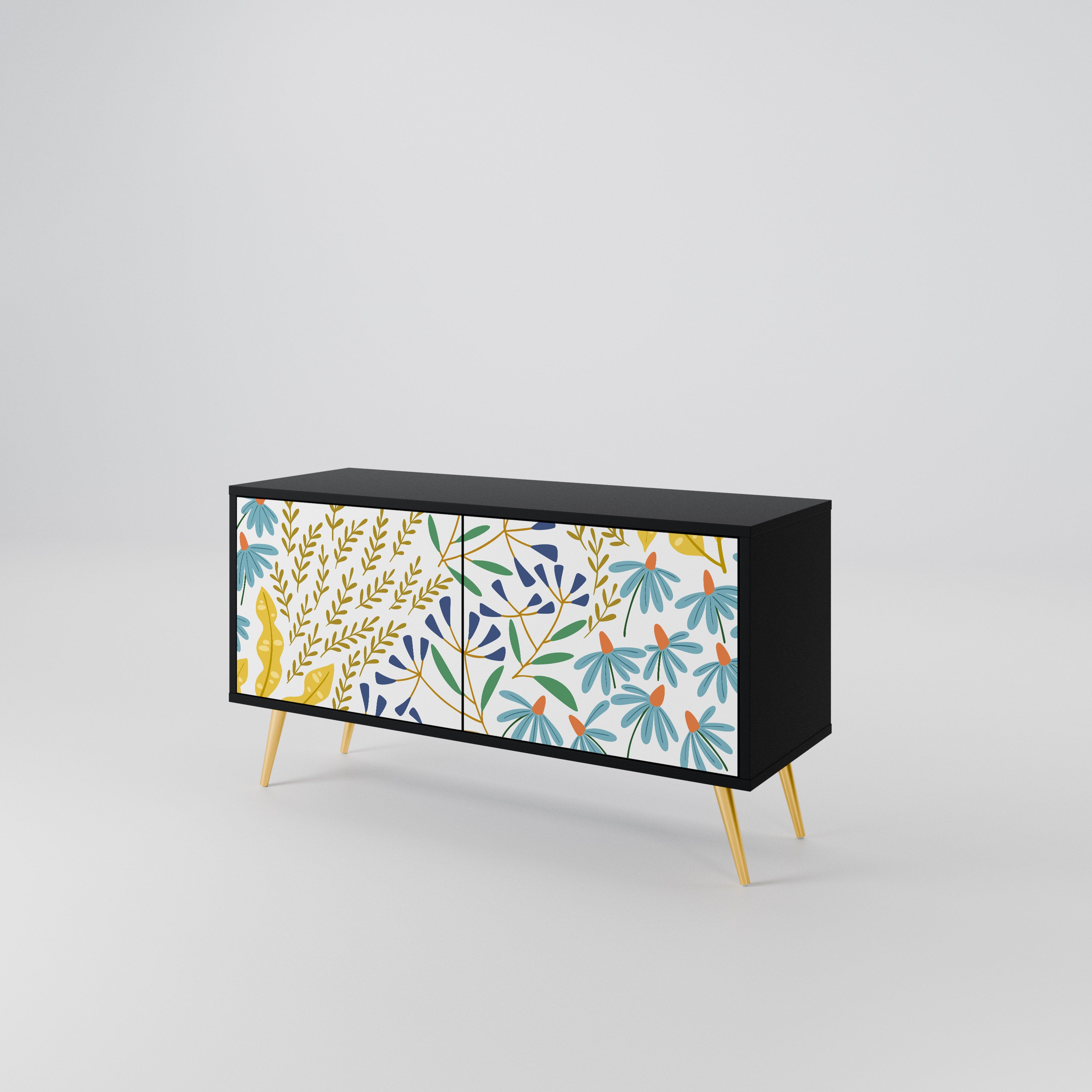 HELLO SPRING Compact 2-Door TV Cabinet