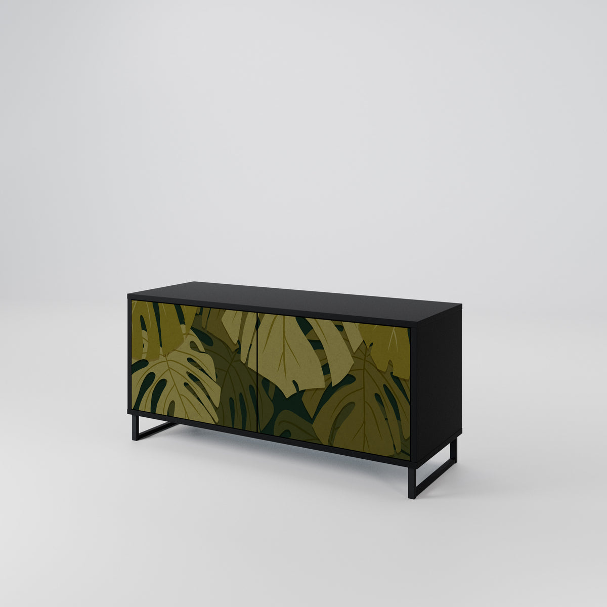 TROPICAL BEAUTY Kompaktes 2-türiges TV-Lowboard