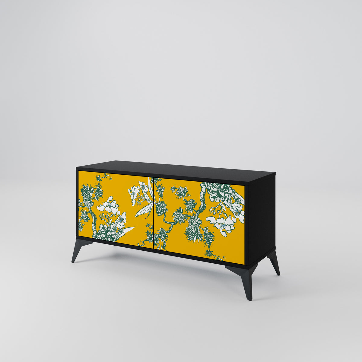 YELLOW CHINOISERIE Kompaktes 2-türiges TV-Lowboard