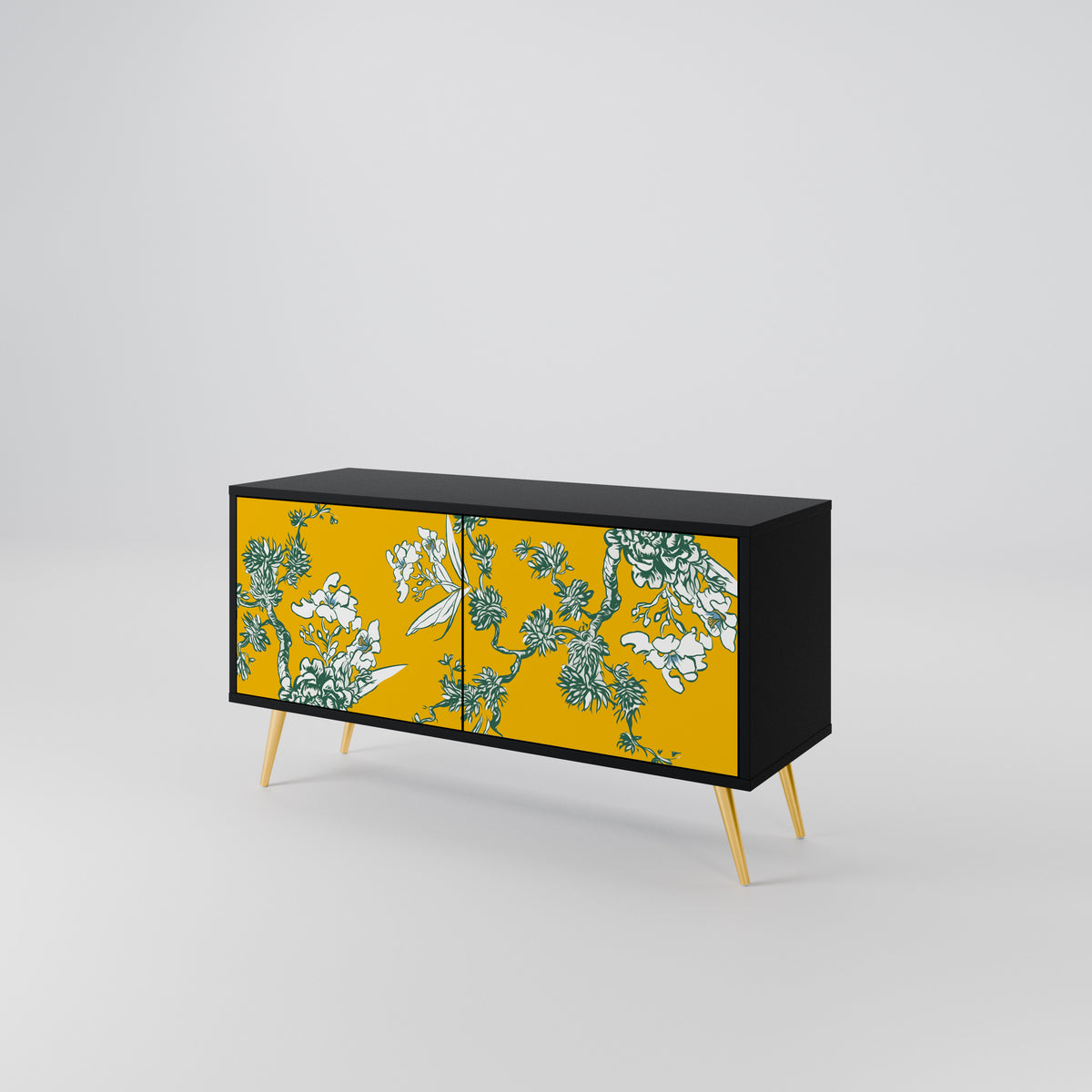 YELLOW CHINOISERIE Kompaktes 2-türiges TV-Lowboard