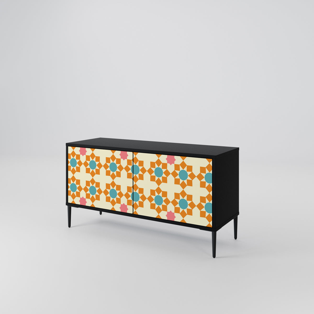 FLORAL DECOR Kompaktes 2-türiges TV-Lowboard