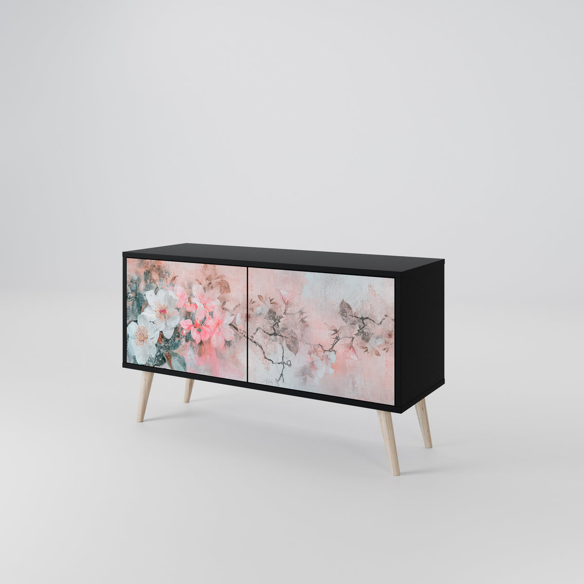CHERRY BLOSSOM Kompaktes 2-türiges TV-Lowboard