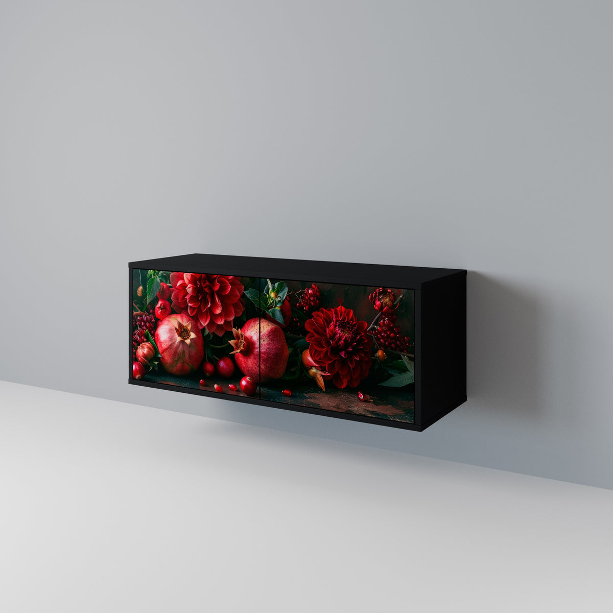 DAHLIAS AND POMEGRANATES Kompaktes 2-türiges TV-Lowboard