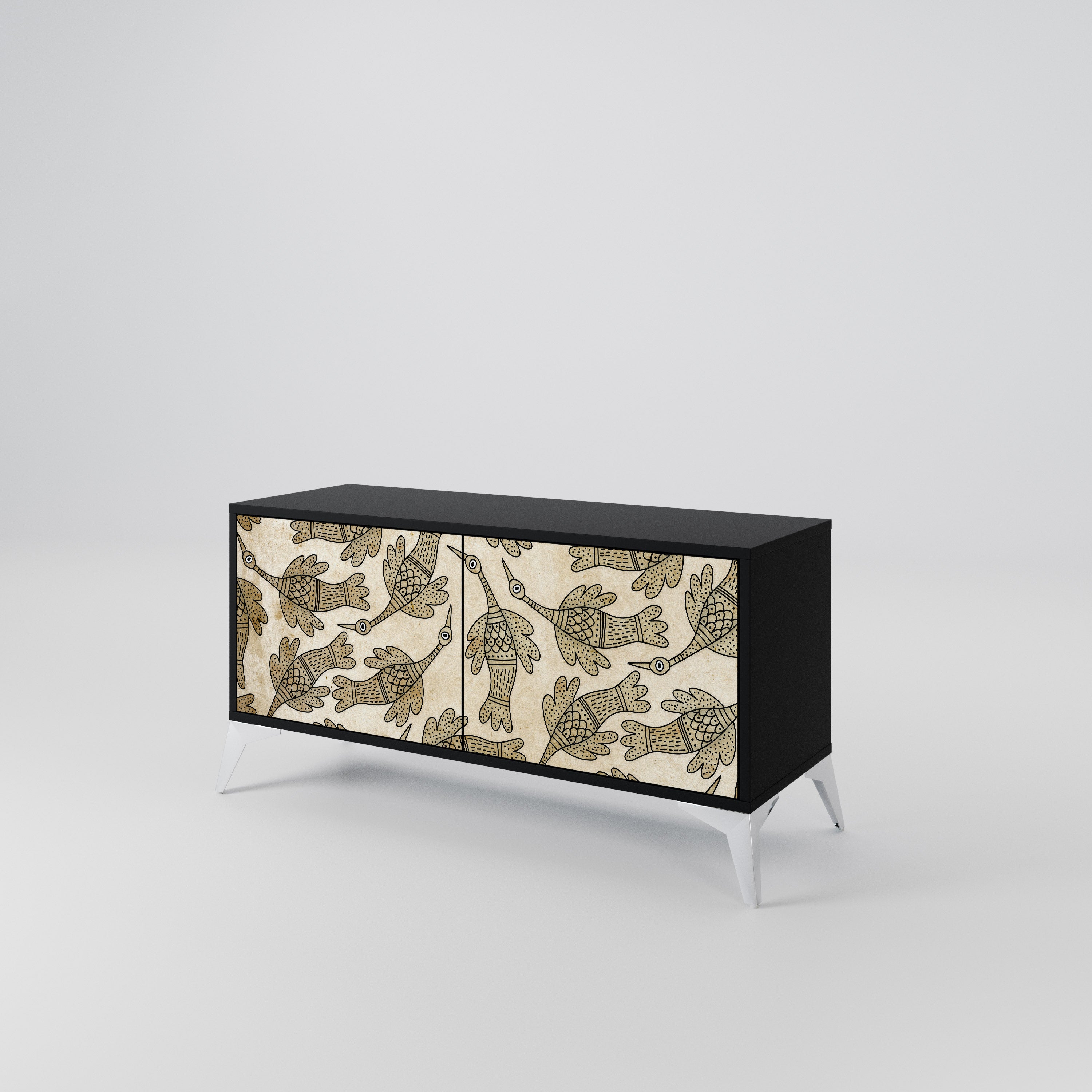 ALMONDINE SONGBIRD Compact 2-Door TV Cabinet