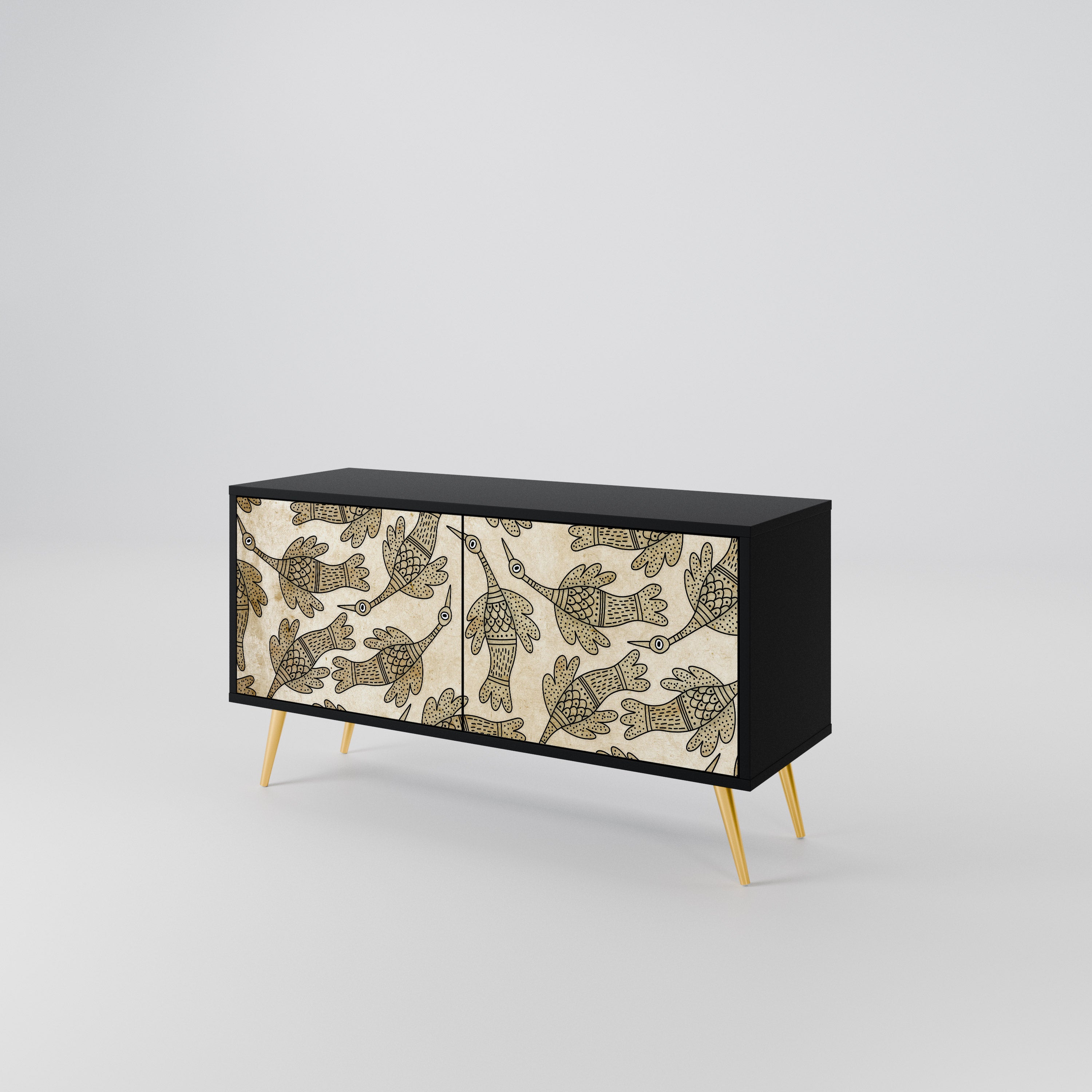 ALMONDINE SONGBIRD Compact 2-Door TV Cabinet