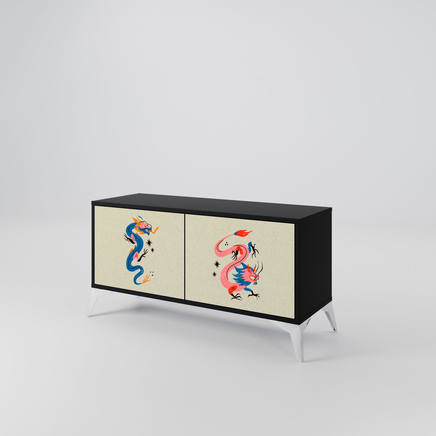 MYTHOLOGICAL CREATURES Kompaktes 2-türiges TV-Lowboard