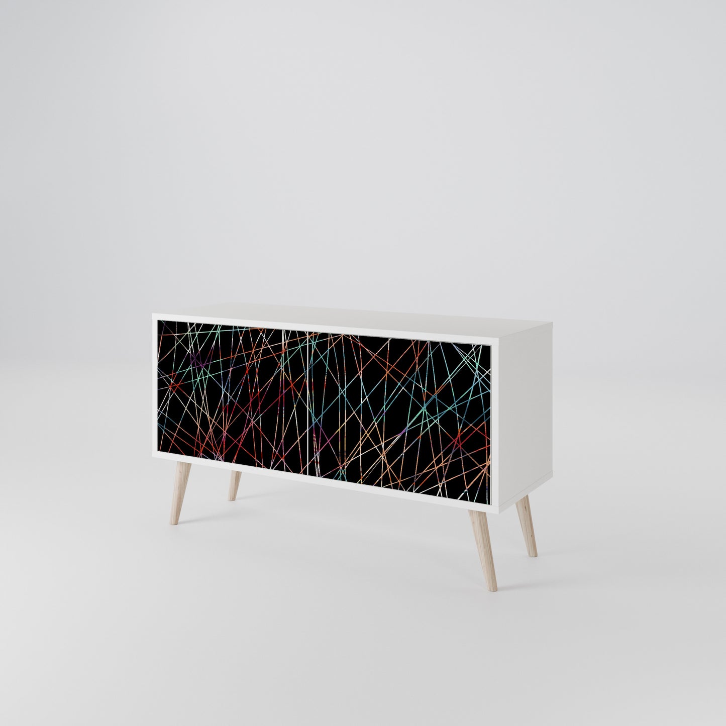 LUMINOUS SNARE Kompaktes 2-türiges TV-Lowboard