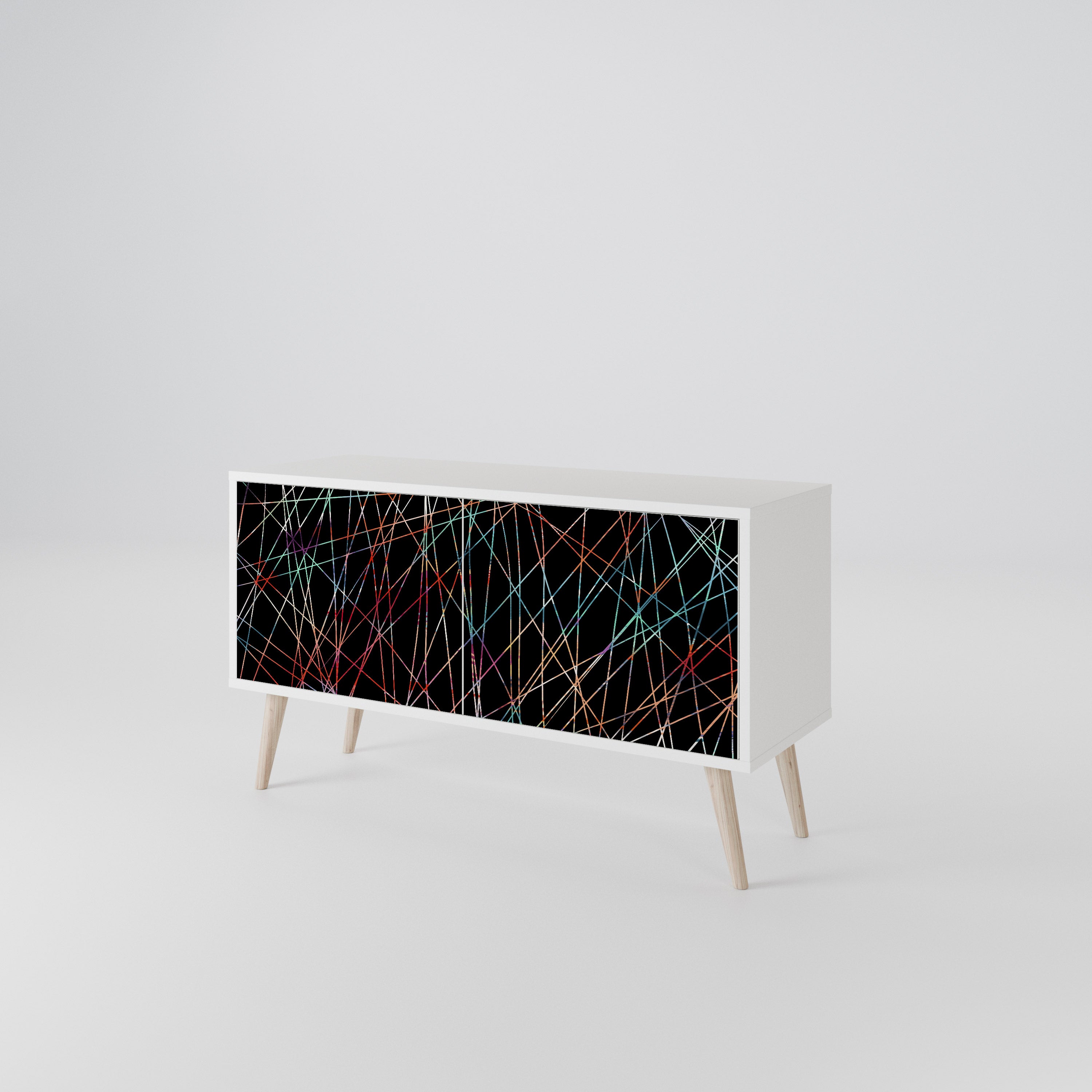 LUMINOUS SNARE Kompaktes 2-türiges TV-Lowboard