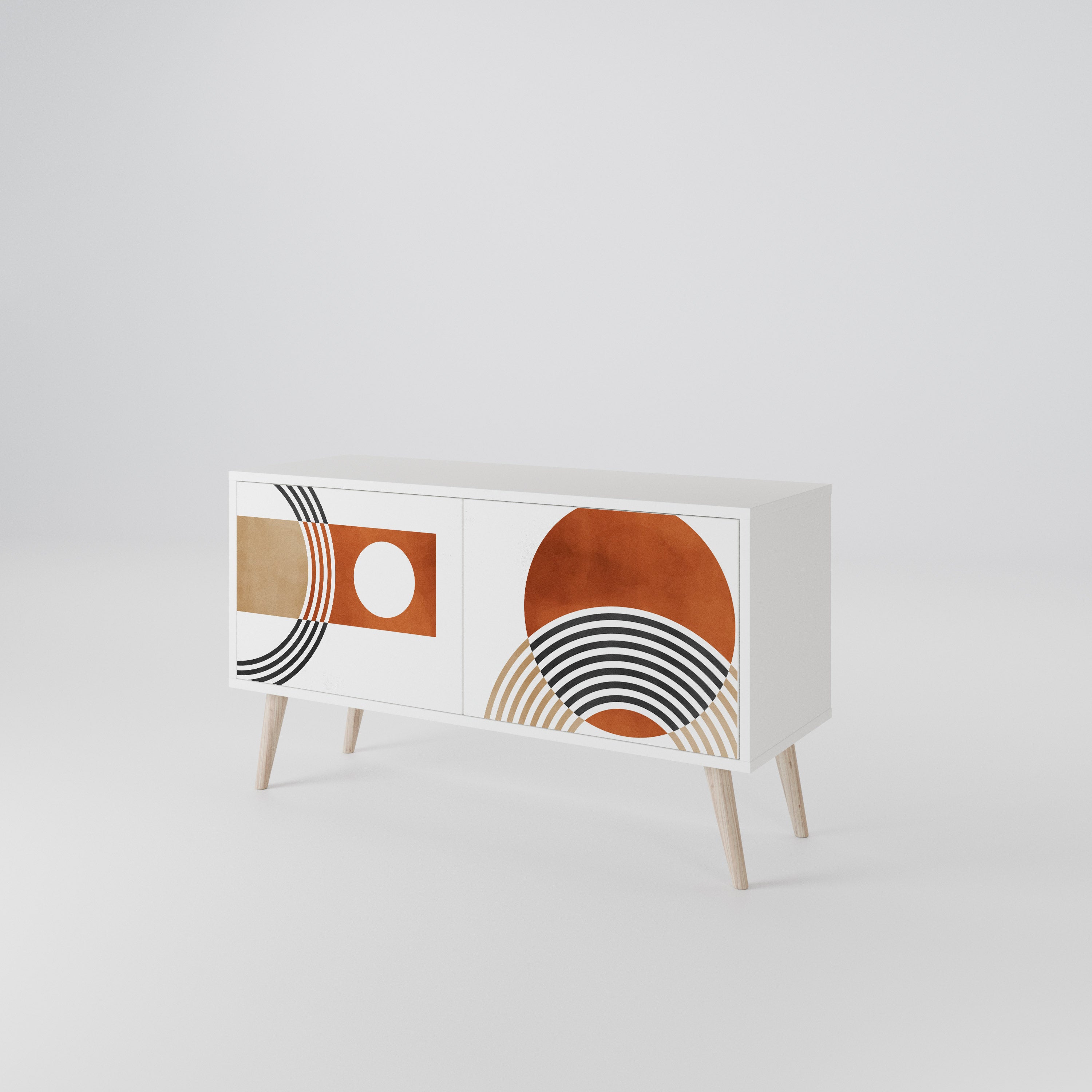 CIRCLE RHYTM Kompaktes 2-türiges TV-Lowboard