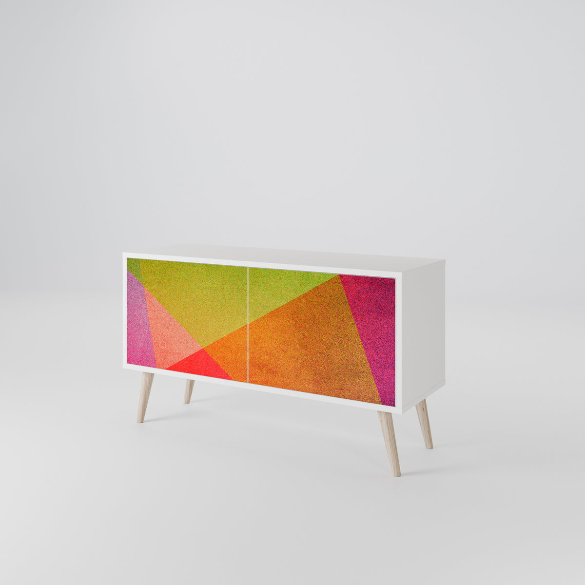 VIVID GEOMETRY Kompaktes 2-türiges TV-Lowboard