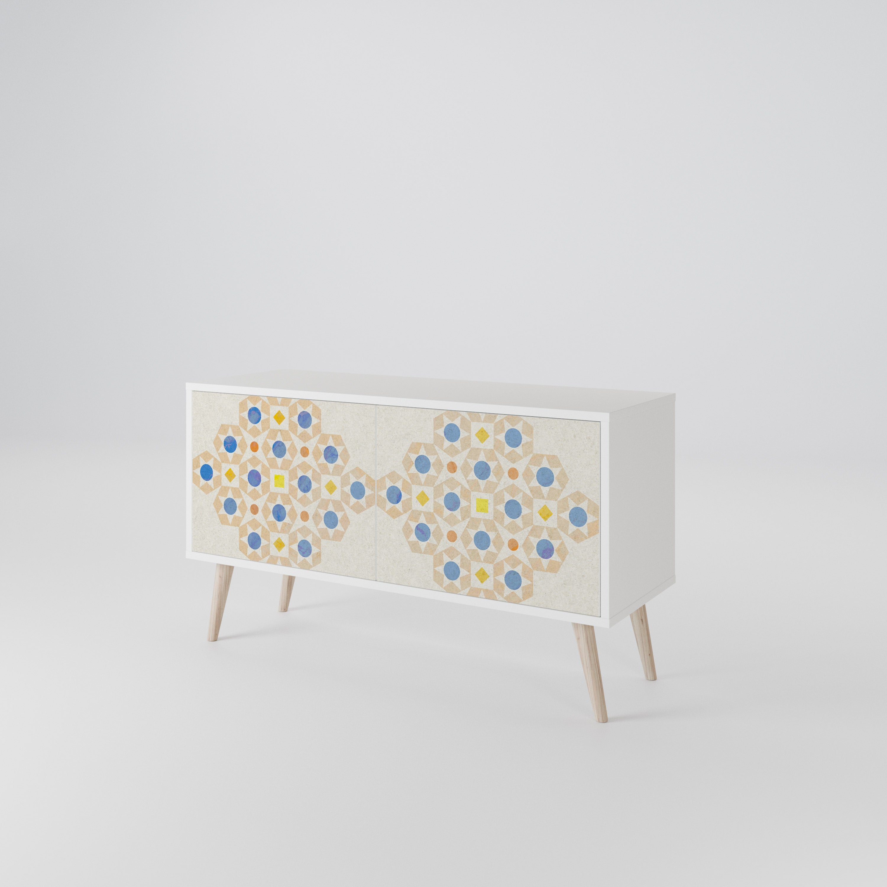 PATTERNED PRISM Kompaktes 2-türiges TV-Lowboard