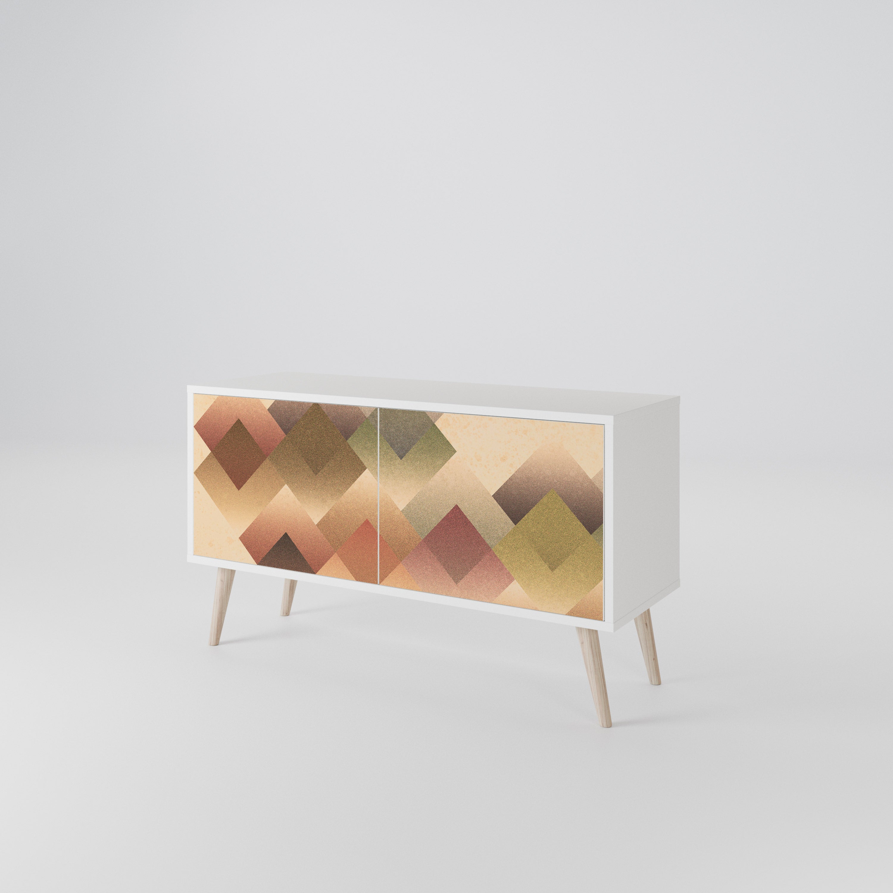 GEOMETRIC FUSION Kompaktes 2-türiges TV-Lowboard