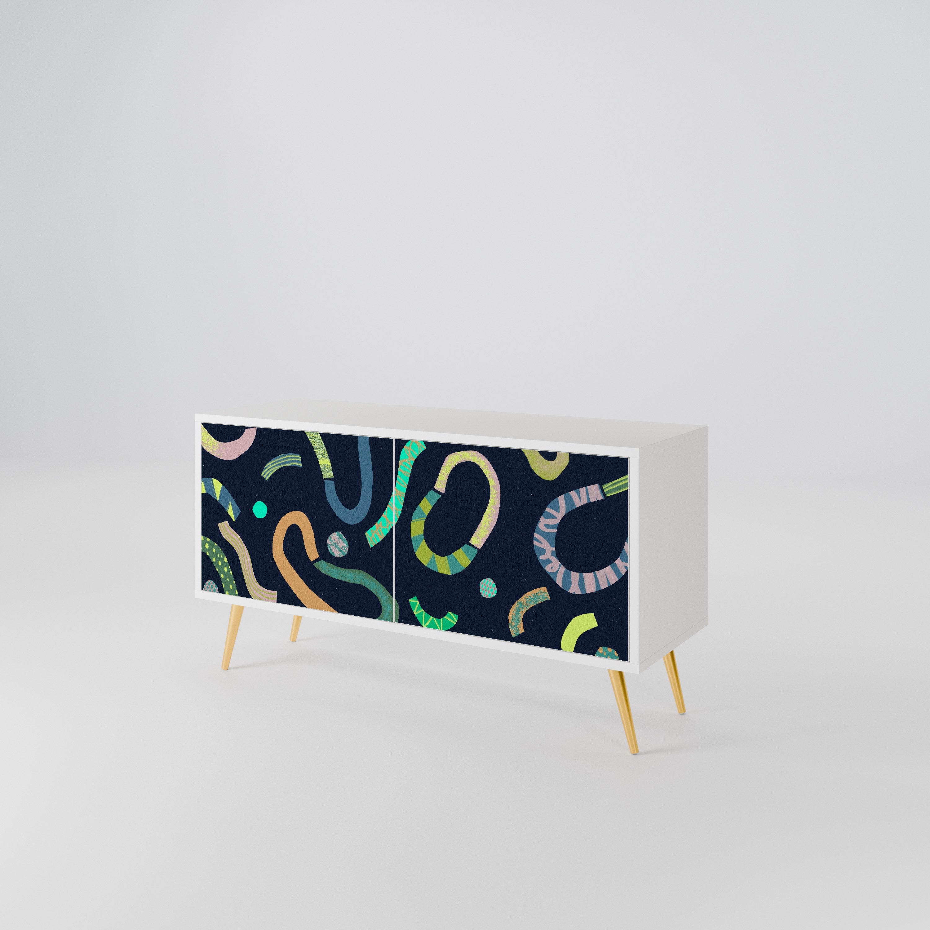 CONTRAST DANCE Compact 2-Door TV Cabinet