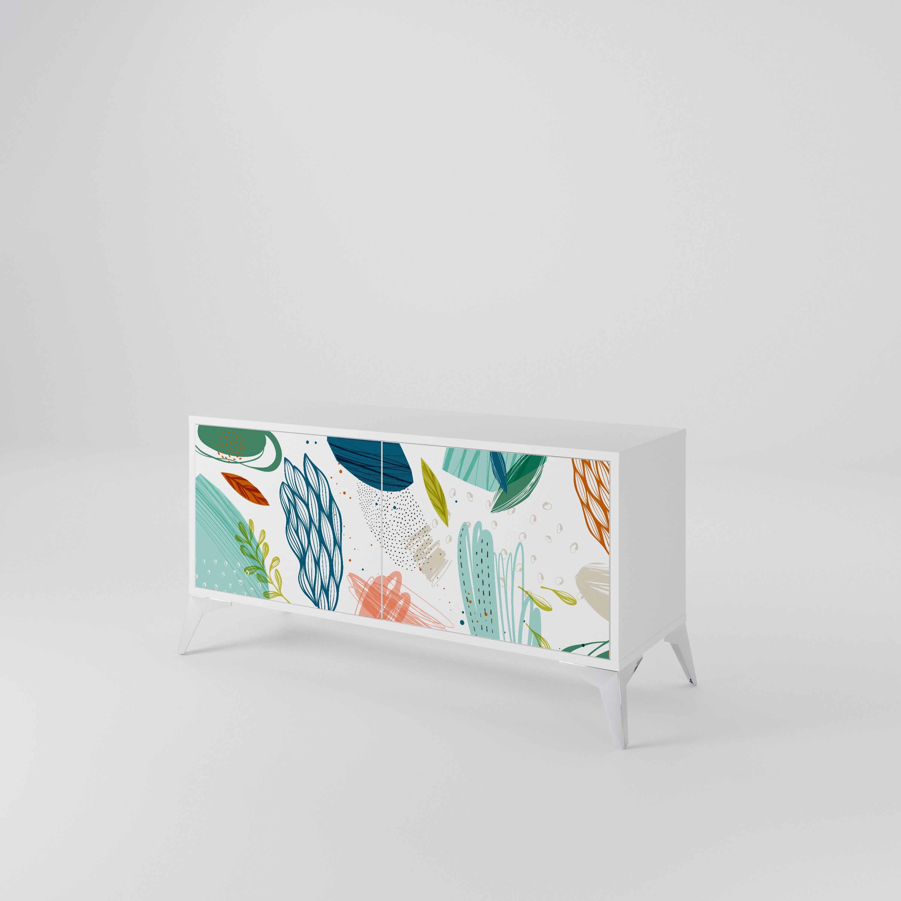 BOTANICAL HURRICANE Compact 2-Door TV Cabinet