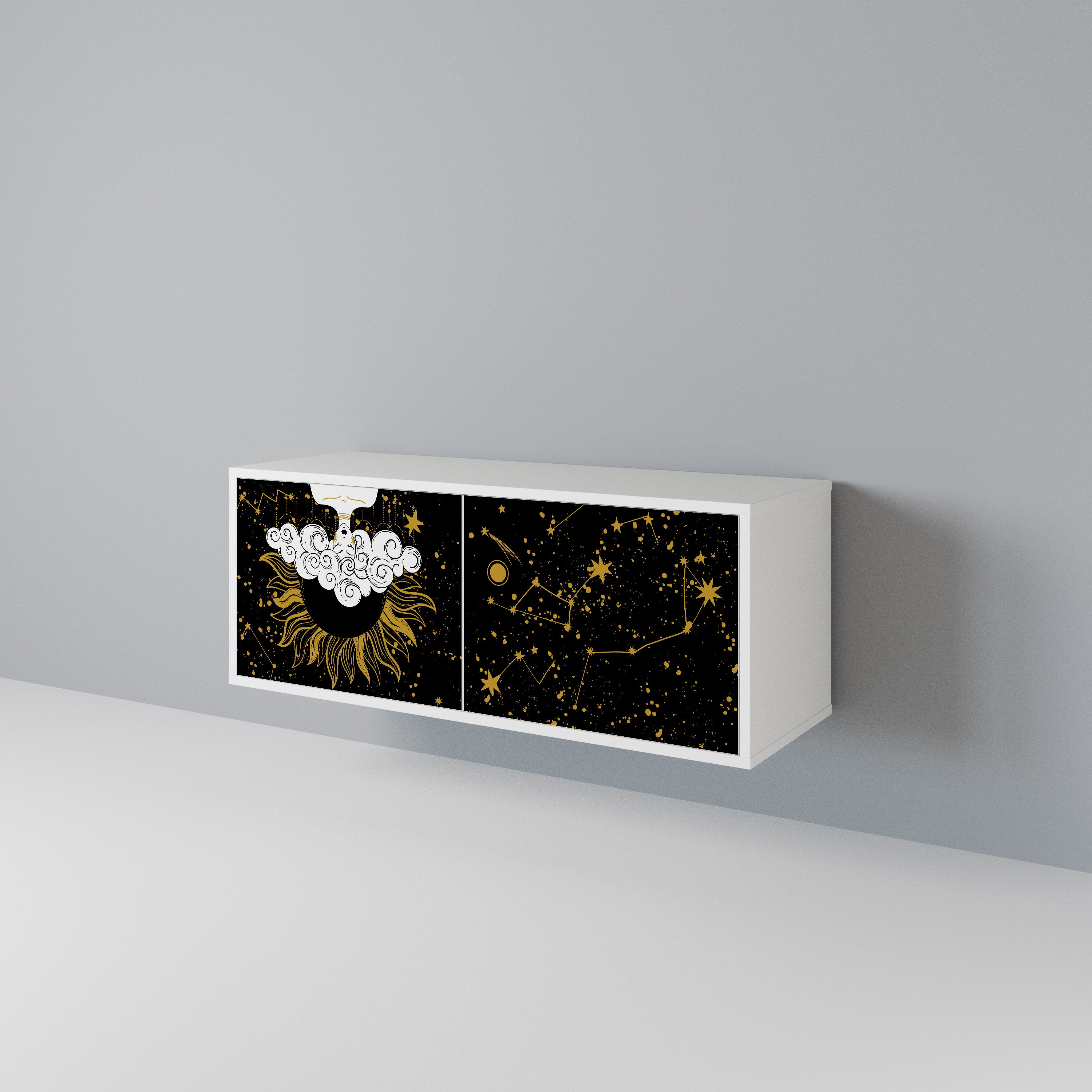 STELLAR CONSTELLATIONS Compact 2-Door TV Cabinet