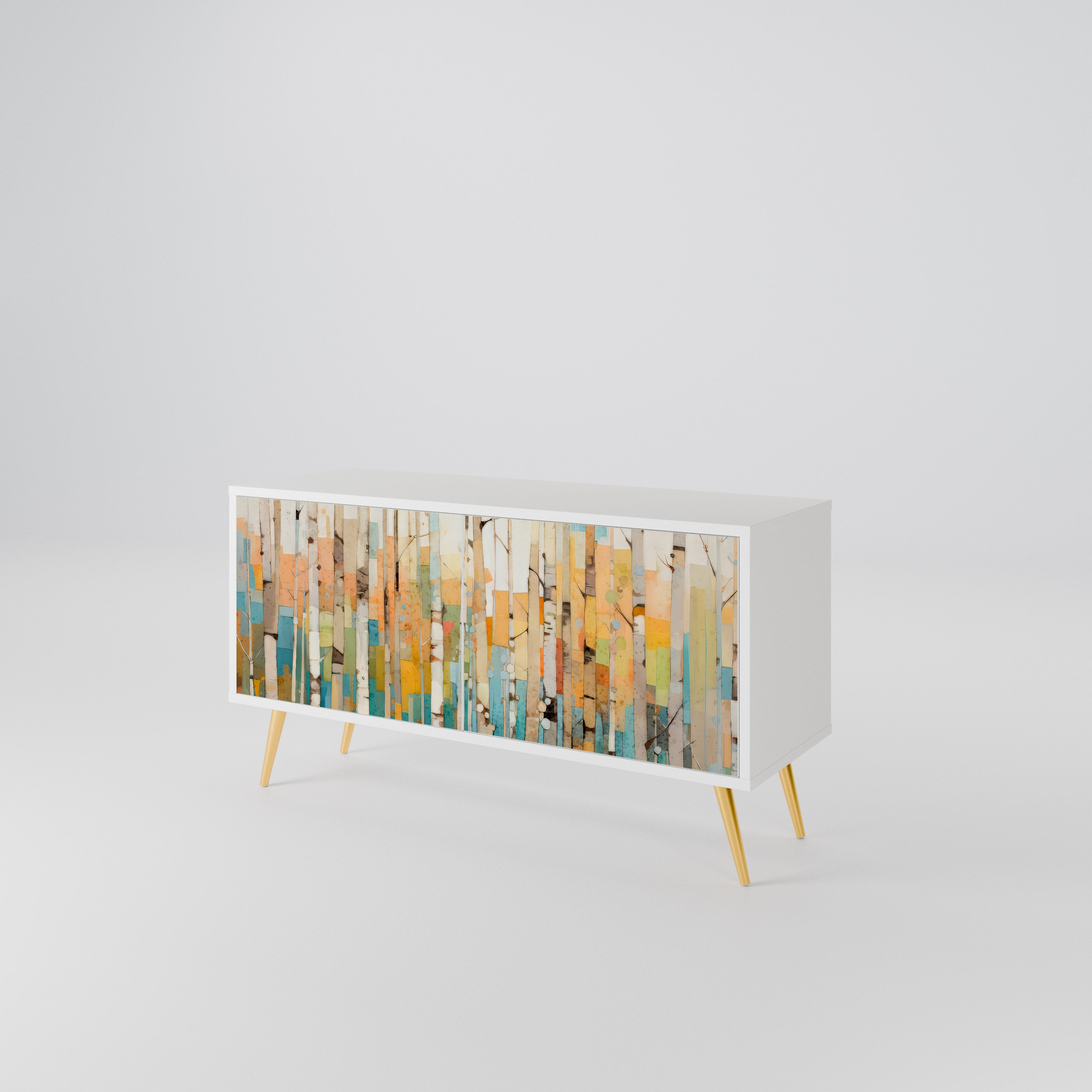 BIRCH KALEIDOSCOPE Compact 2-Door TV Cabinet