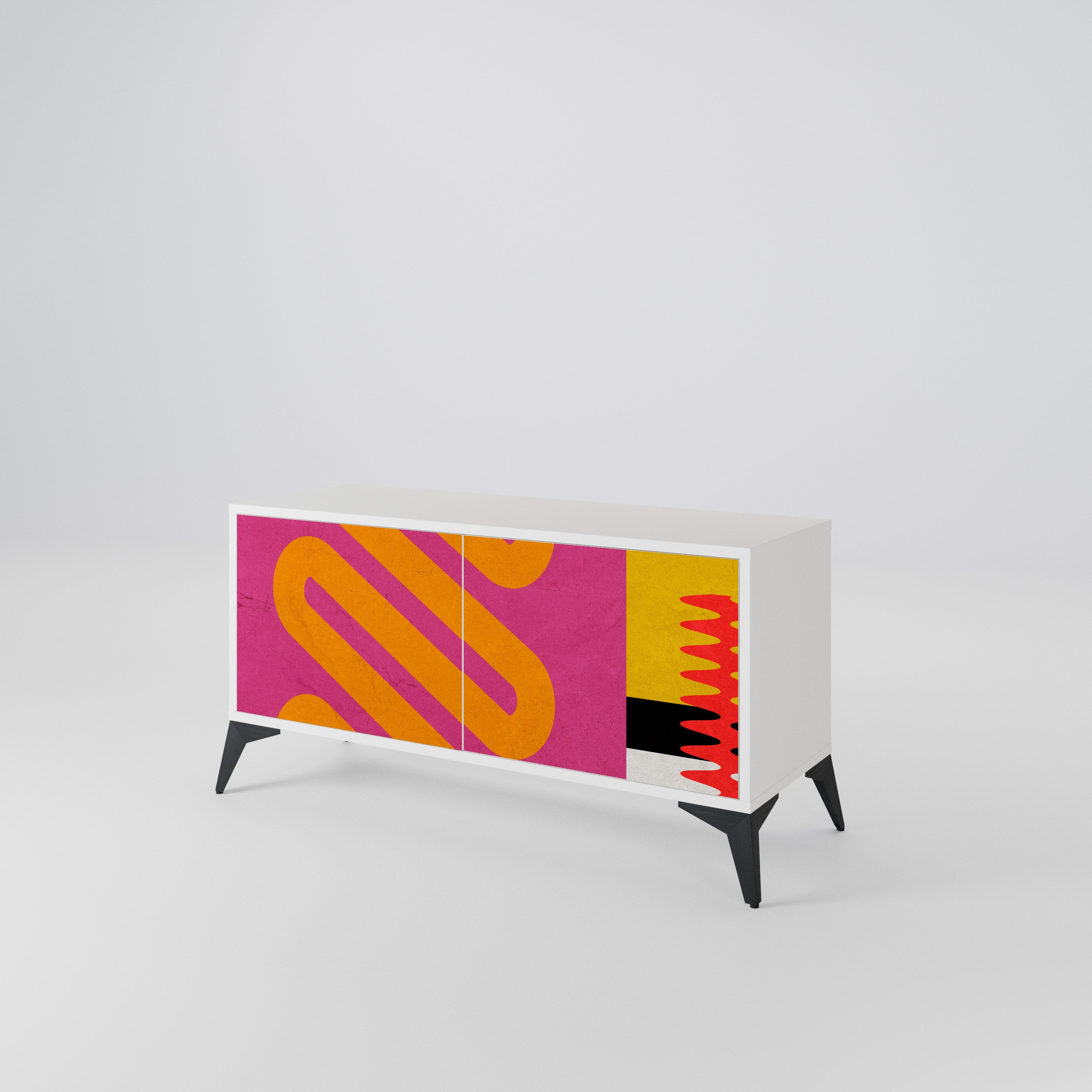 VIVID ART Kompaktes 2-türiges TV-Lowboard