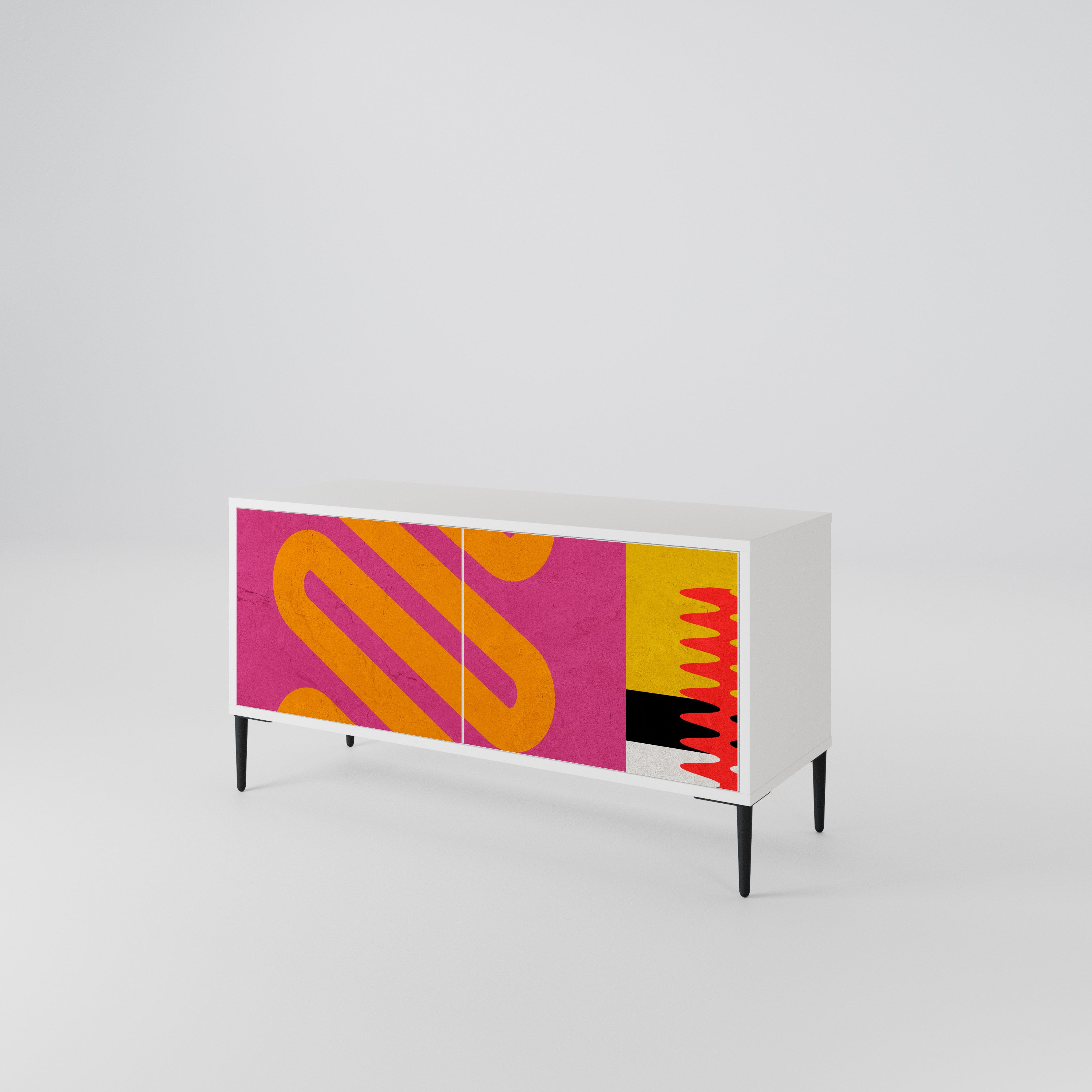 VIVID ART Kompaktes 2-türiges TV-Lowboard