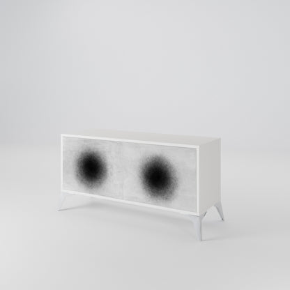 BLACK HOLE Compact 2-Door TV Cabinet