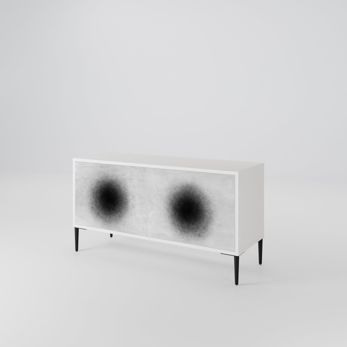 BLACK HOLE Compact 2-Door TV Cabinet