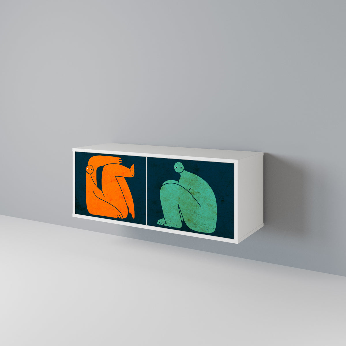 TOGETHER BUT SEPARATELY Kompaktes 2-türiges TV-Lowboard