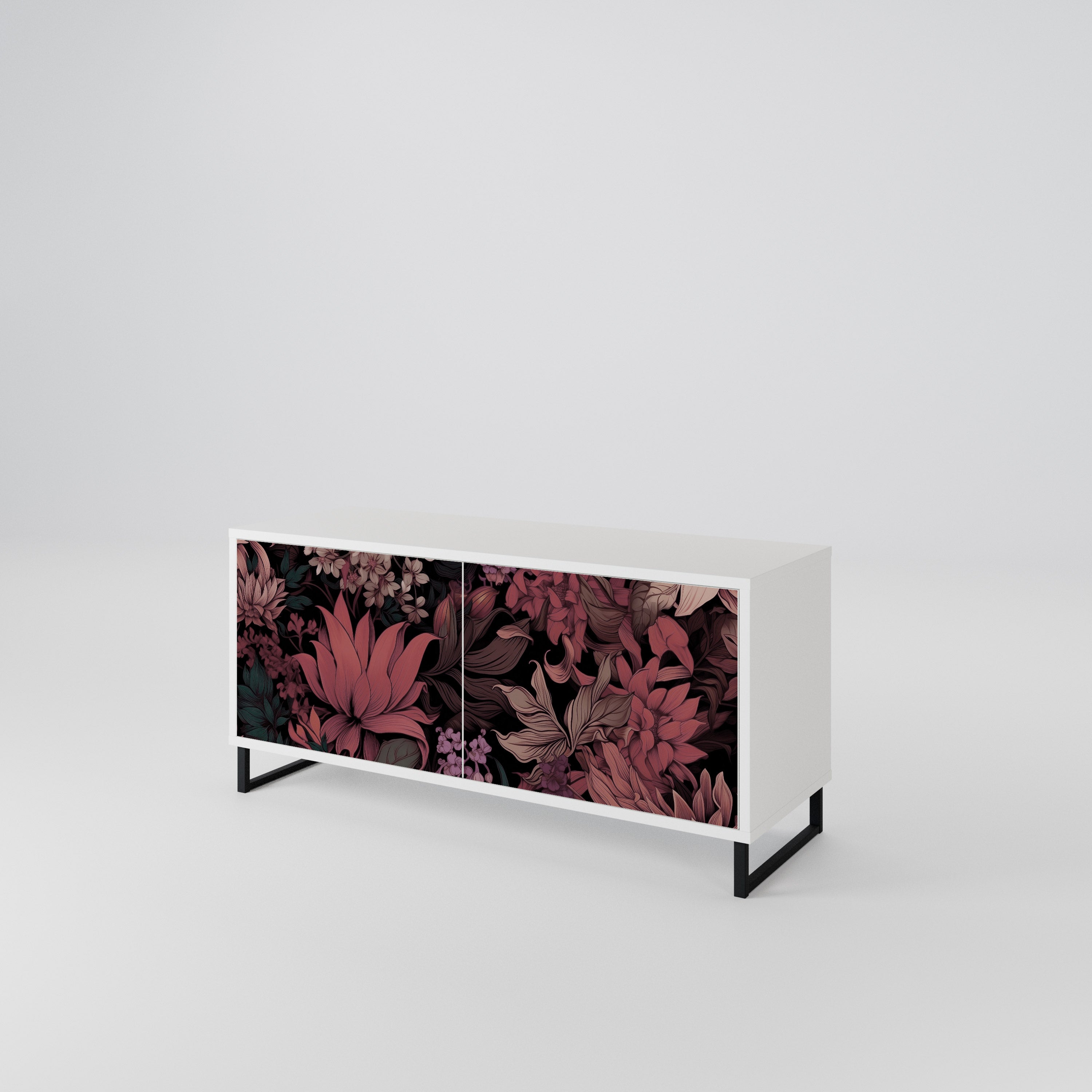 FLORAL WHISPER Kompaktes 2-türiges TV-Lowboard