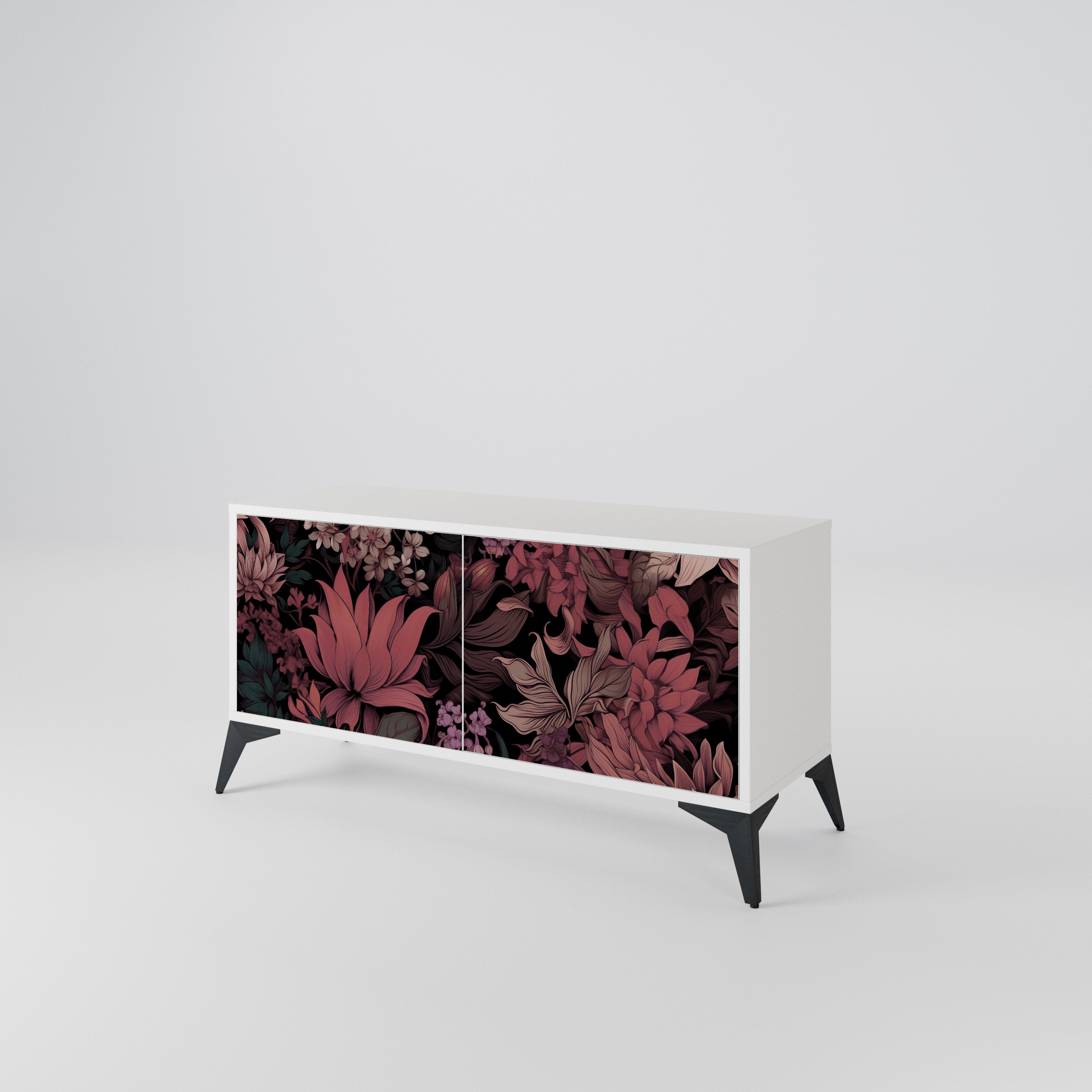 FLORAL WHISPER Kompaktes 2-türiges TV-Lowboard