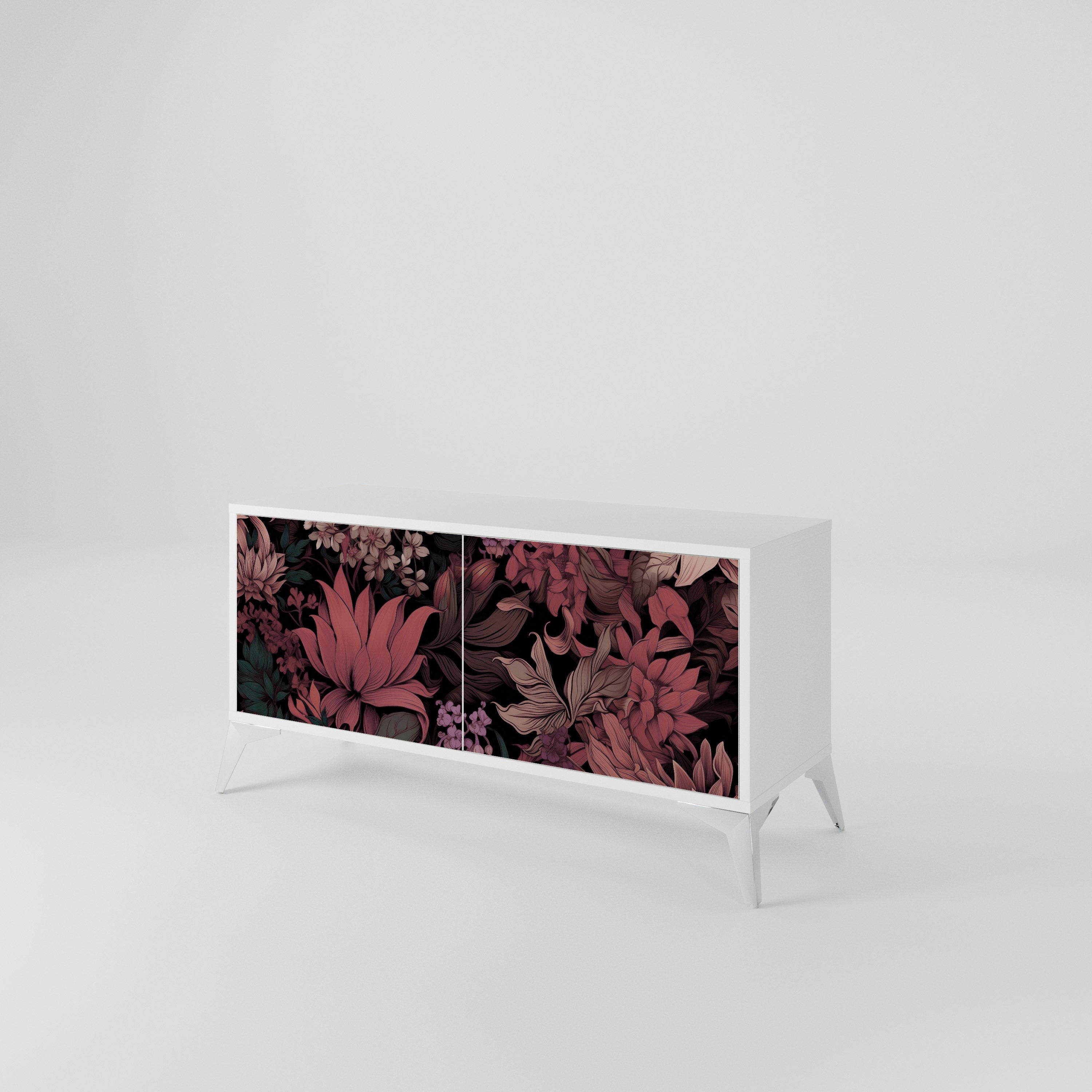 FLORAL WHISPER Kompaktes 2-türiges TV-Lowboard